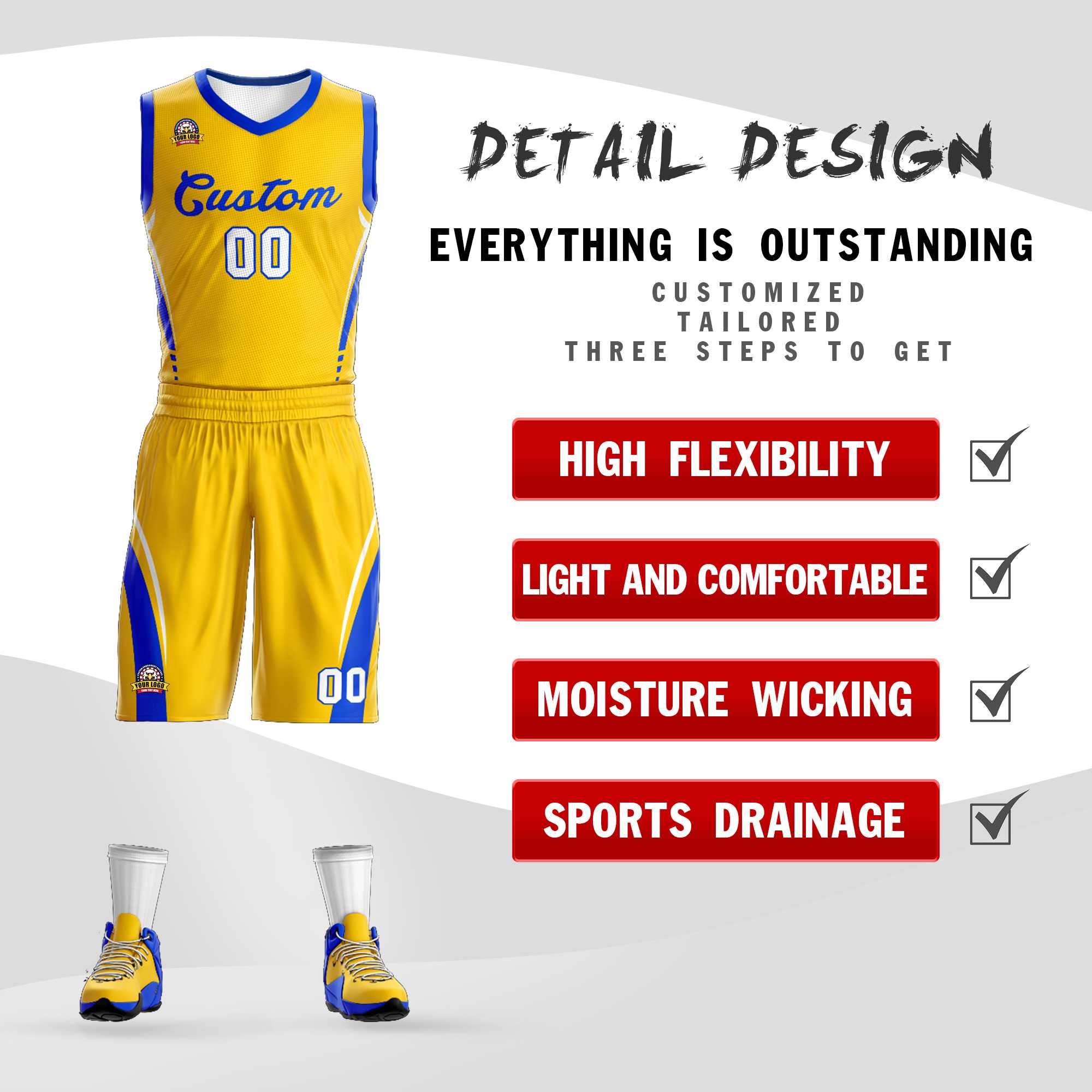 Custom Classic Sets Mesh-Basketballtrikot Custom Classic Sets Mesh-Basketballtrikot