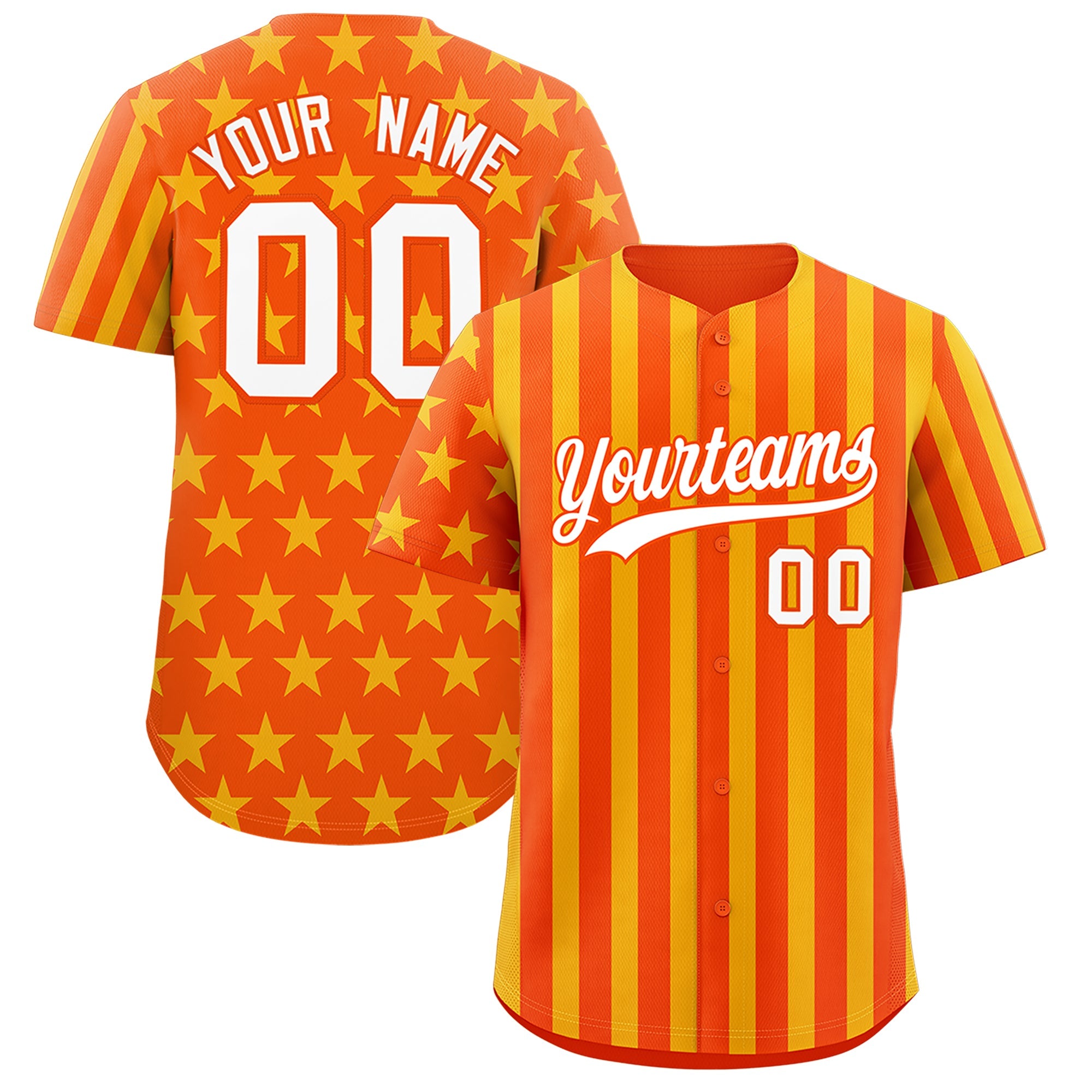 Benutzerdefiniertes Graffiti-Muster-Baseball-Trikot mit amerikanischer Flagge
