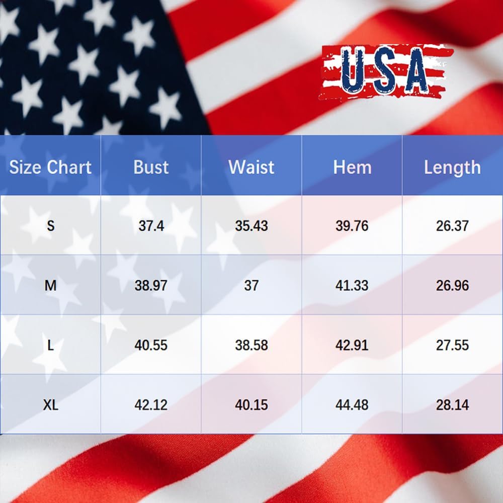 Women's USA Flag Graphic Tank Top Patriotic Sleeveless Shirt
