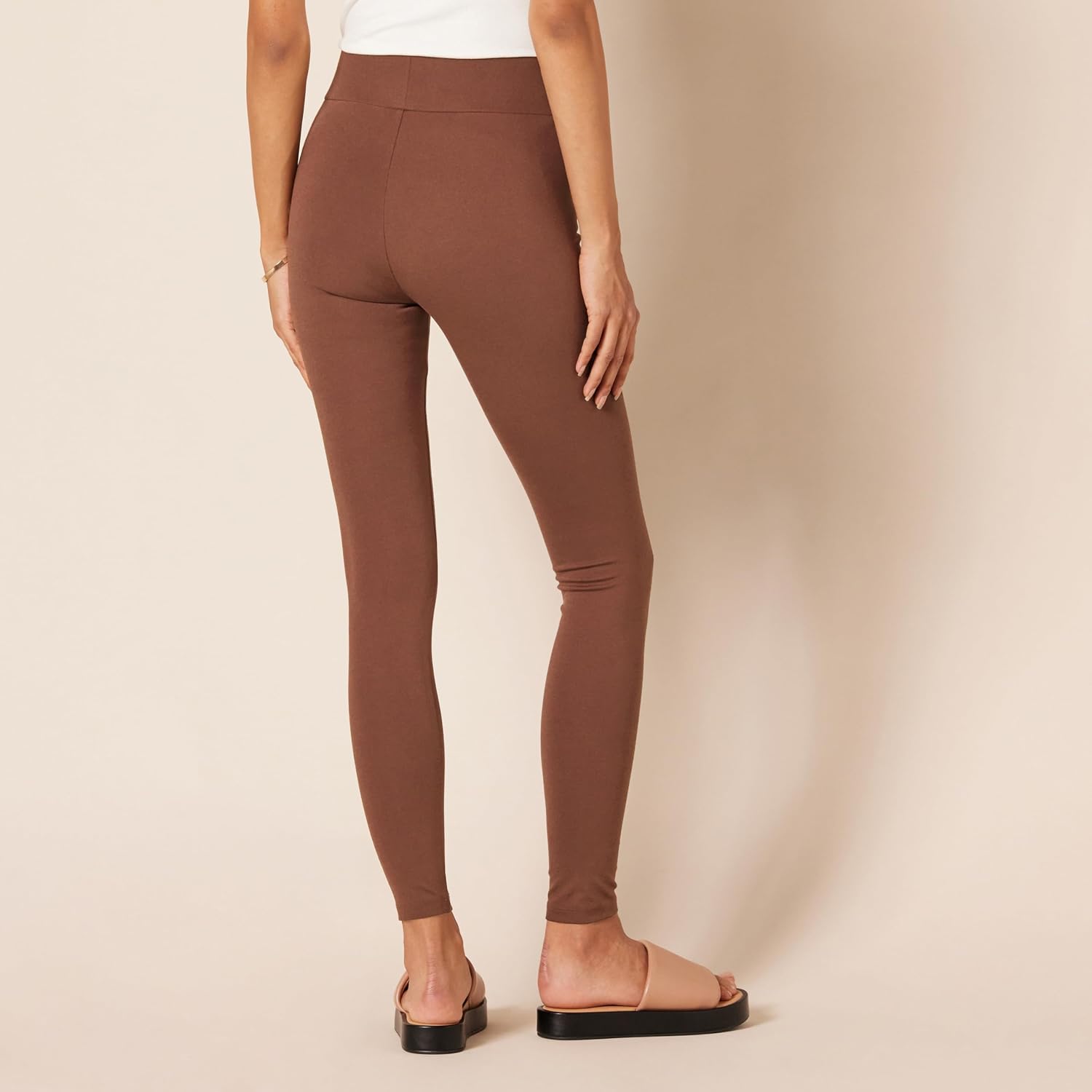 Women's Ponte Knit Leggings, Skinny Fit (Brown)
