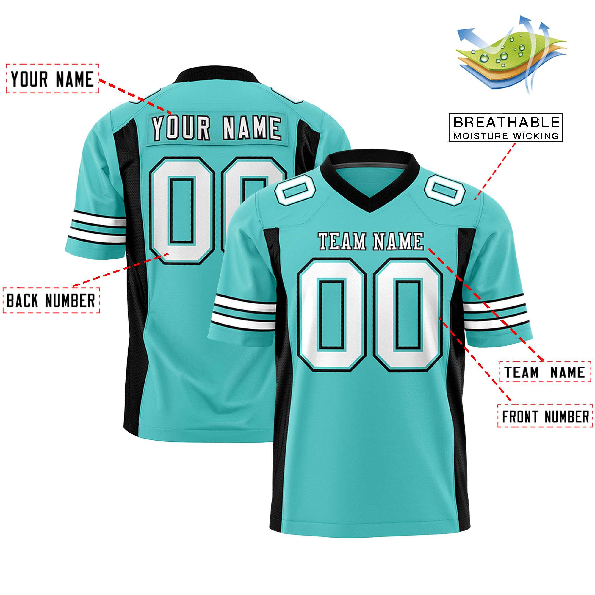 Benutzerdefiniertes, leuchtend grün-schwarzes, personalisiertes Einsatz-Farbdesign, authentisches Fußballtrikot