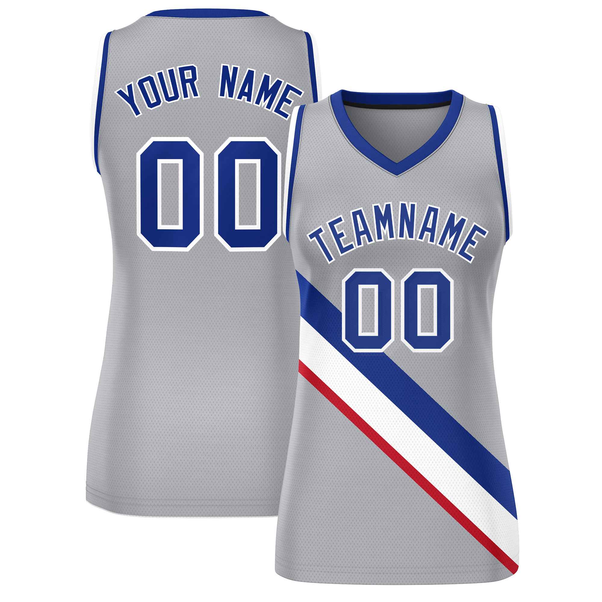 Benutzerdefiniertes dickes Slash Fashion Tops Mesh-Basketballtrikot für Frauen