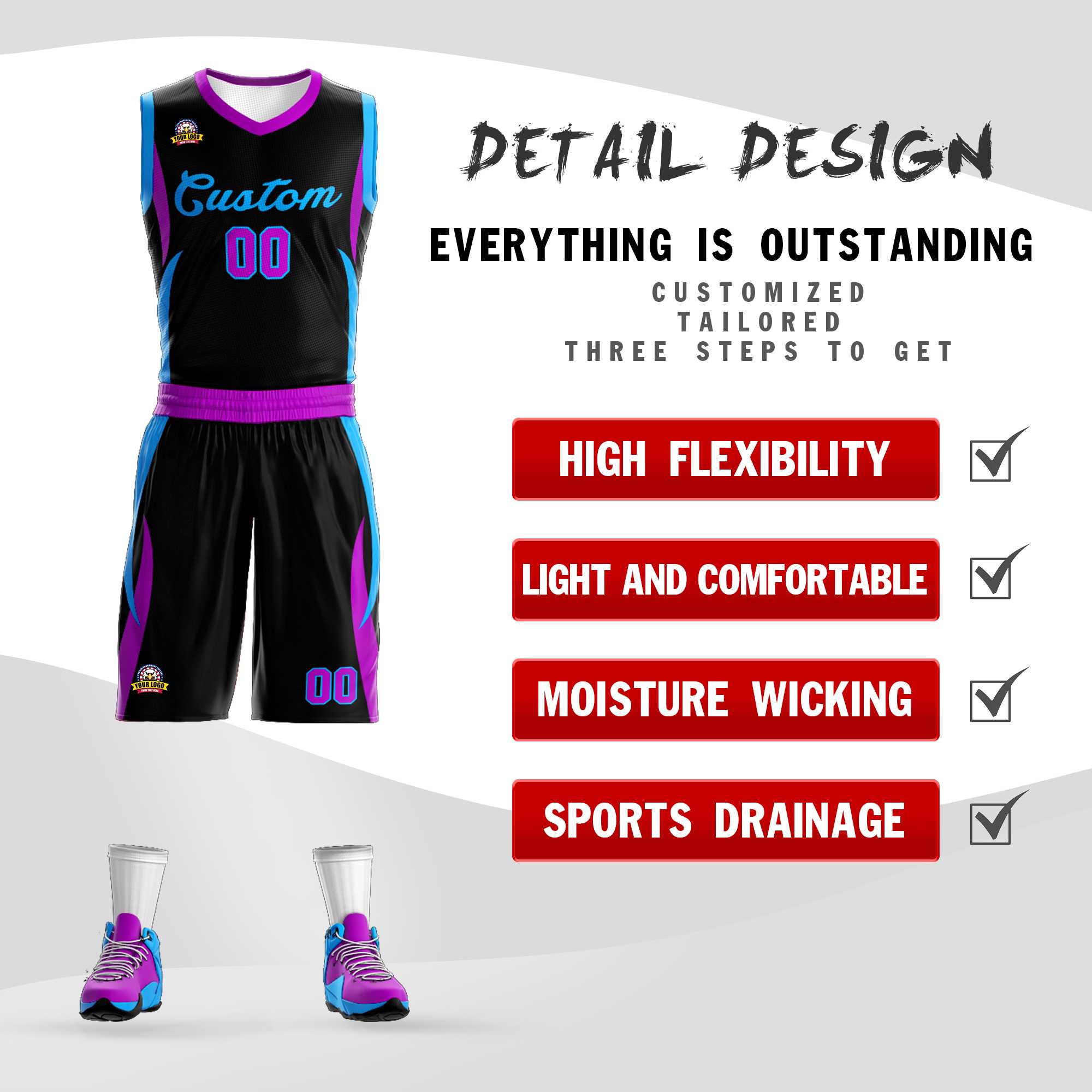 Custom Classic Sets Mesh-Basketballtrikot Custom Classic Sets Mesh-Basketballtrikot