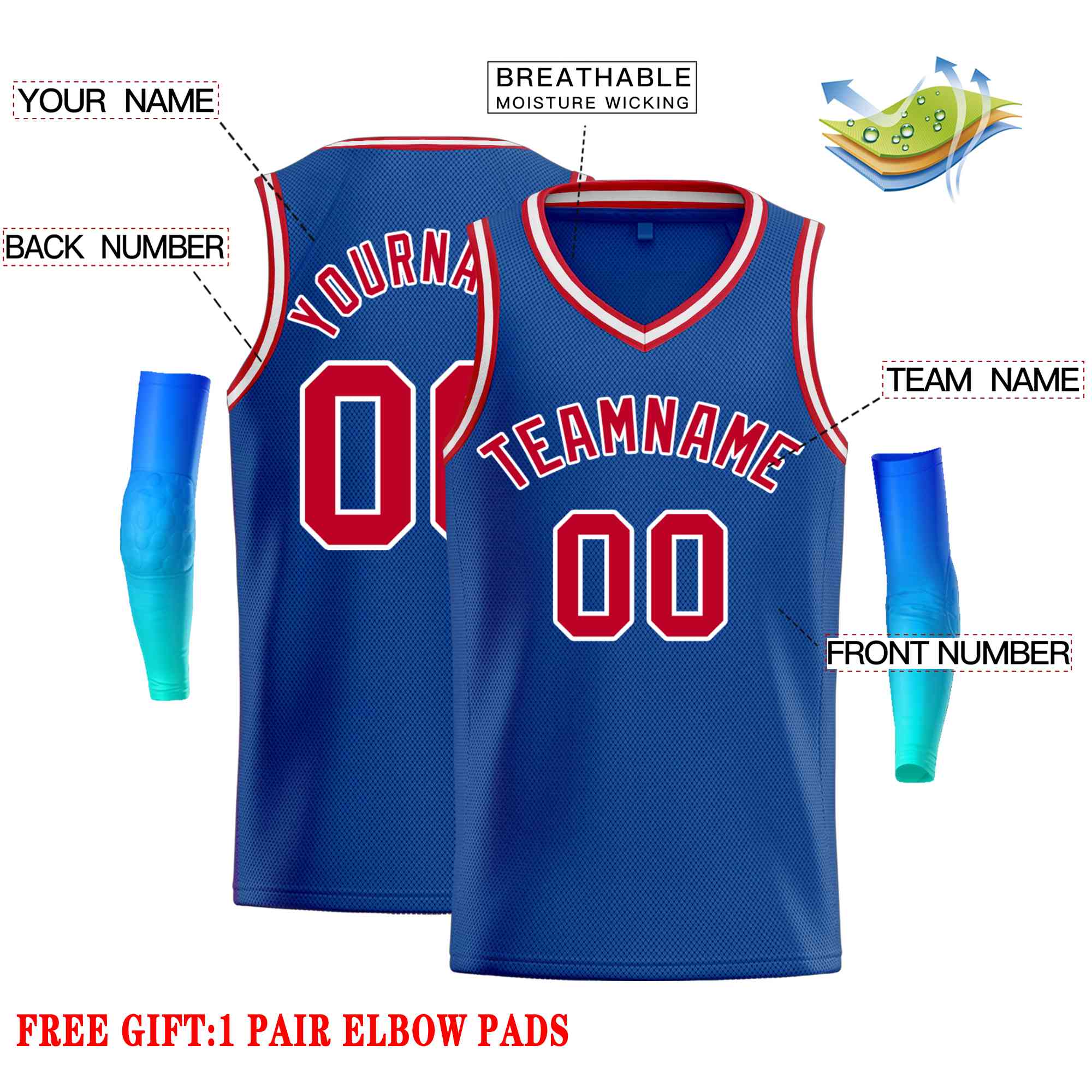 Custom Classic Tops Herren-Freizeit-Basketballtrikot