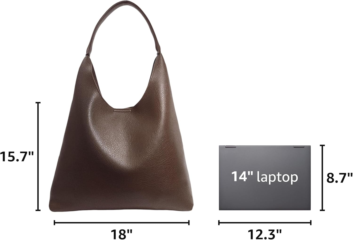 Women's Canvas Tote Bag Brown Large