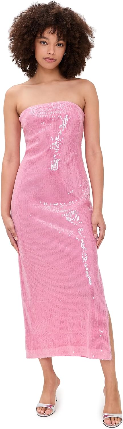 Women's Strapless Sequins Maxi Dress