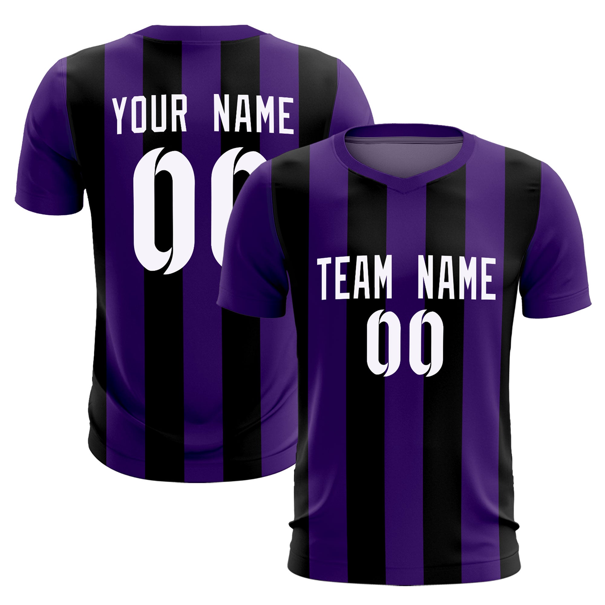 Benutzerdefinierte vertikale Streifen Casual Outdoor-Fußball-Sets-Trikot Benutzerdefinierte vertikale Streifen Casual Outdoor-Fußball-Sets-Trikot