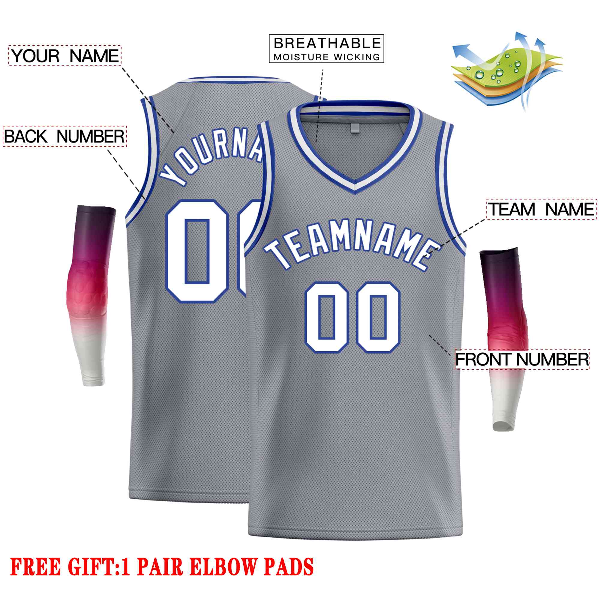 Custom Classic Tops Herren-Freizeit-Basketballtrikot