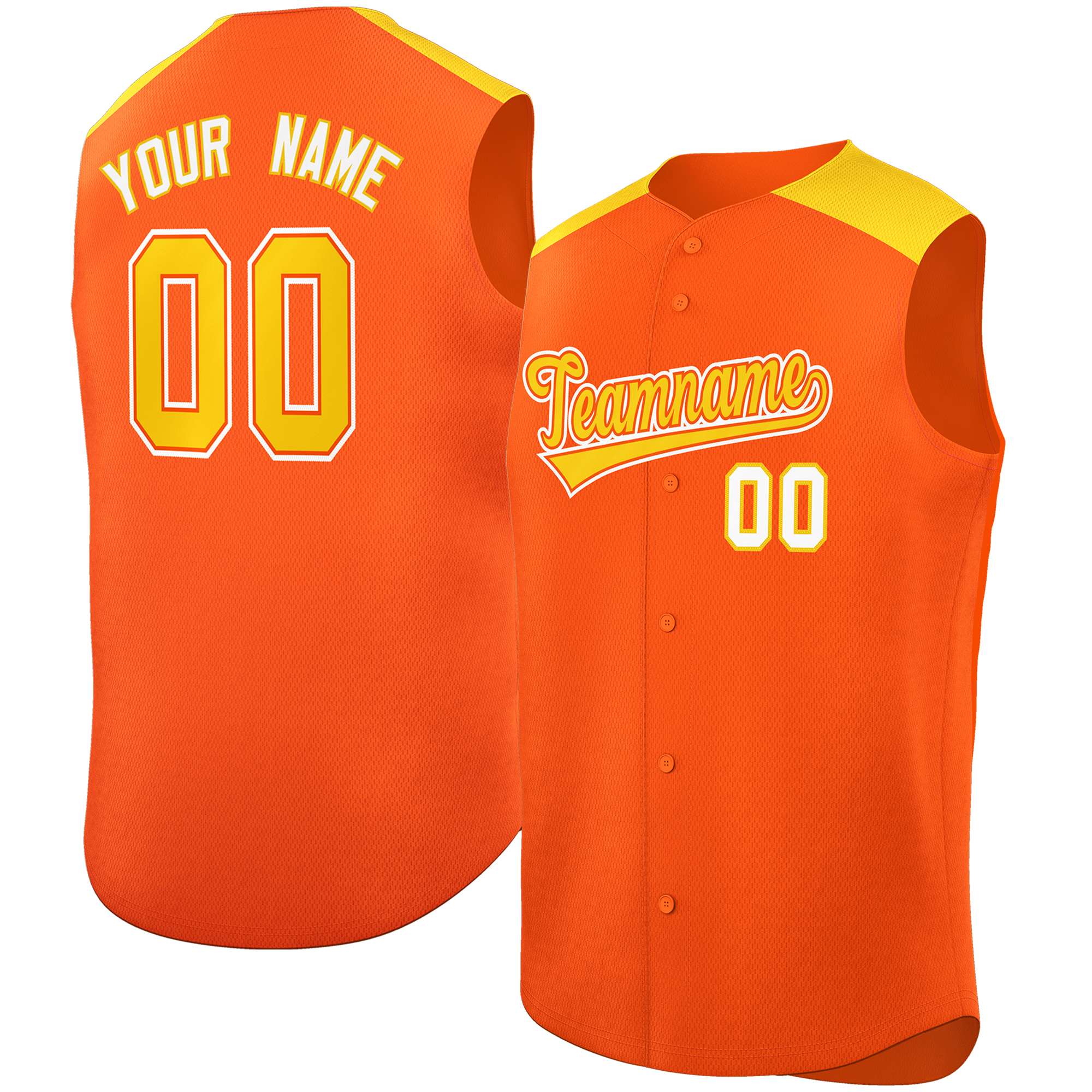 Benutzerdefinierte personalisierte klassische authentische ärmellose Baseball-Trikot