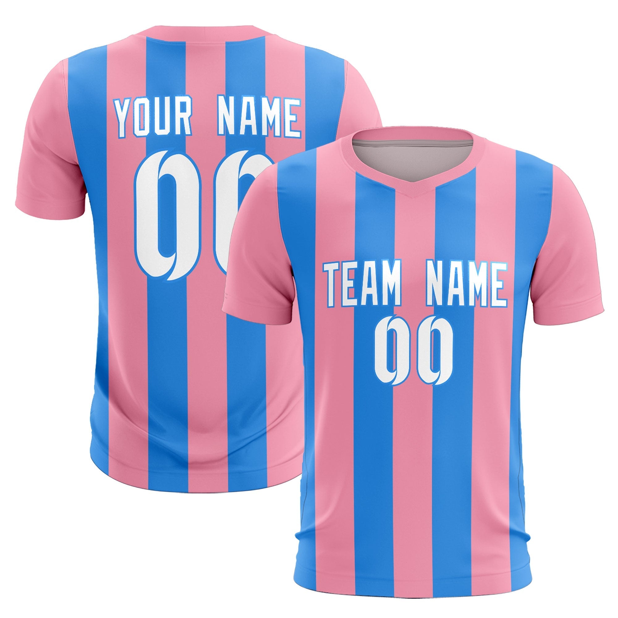 Benutzerdefinierte vertikale Streifen Casual Outdoor-Fußball-Sets-Trikot Benutzerdefinierte vertikale Streifen Casual Outdoor-Fußball-Sets-Trikot