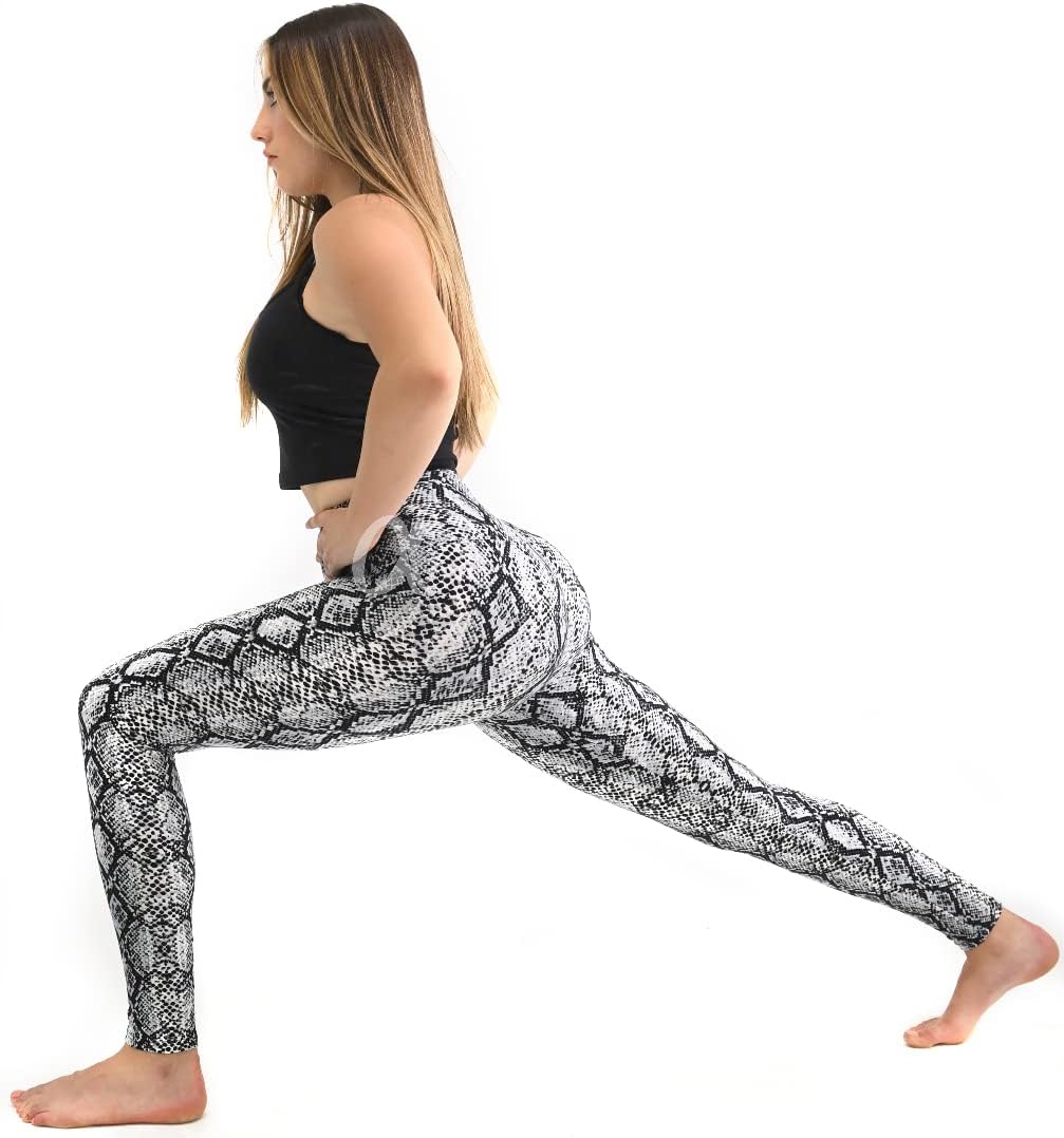 High Waisted Leggings for Women - Full Length Buttery Tummy Control Womens Workout Running Use