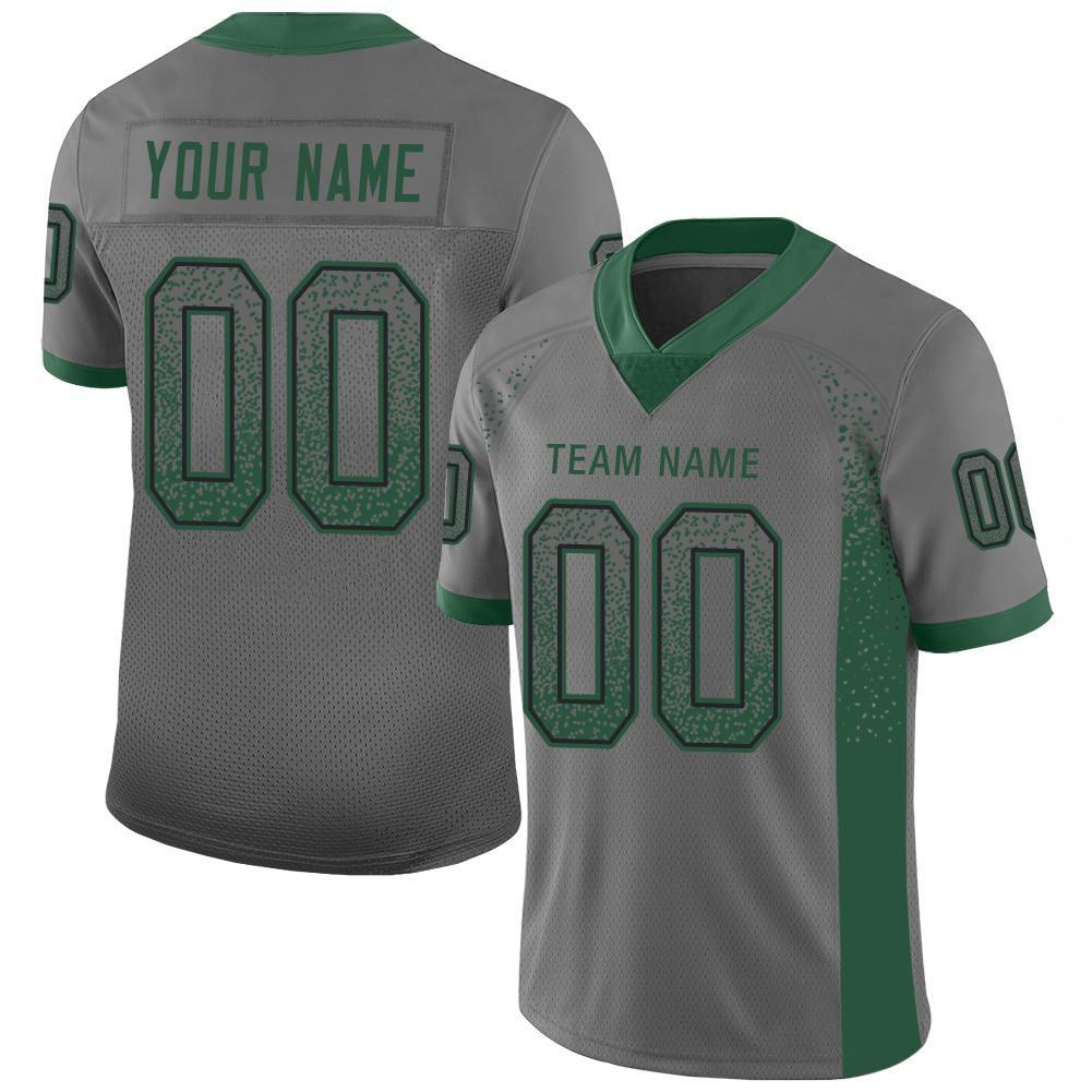 Benutzerdefiniertes Gotham Grün-Schwarzes Drift Fashion Mesh Authentisches Fußballtrikot