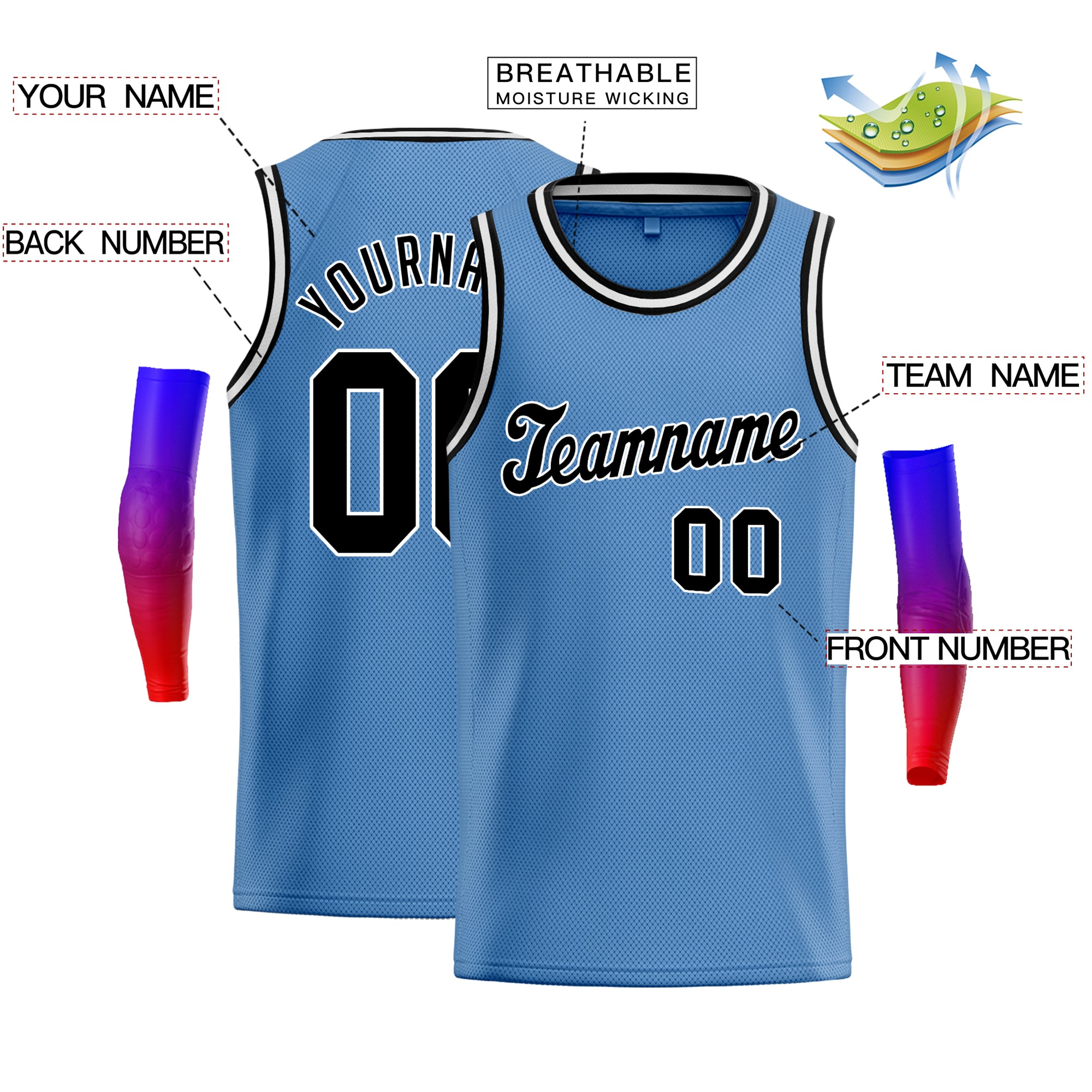 Custom Classic Tops Herren-Freizeit-Basketballtrikot