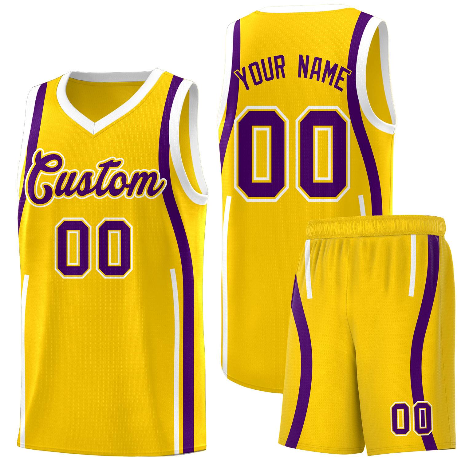 Benutzerdefinierte Basketball-Kits mit Bandmuster