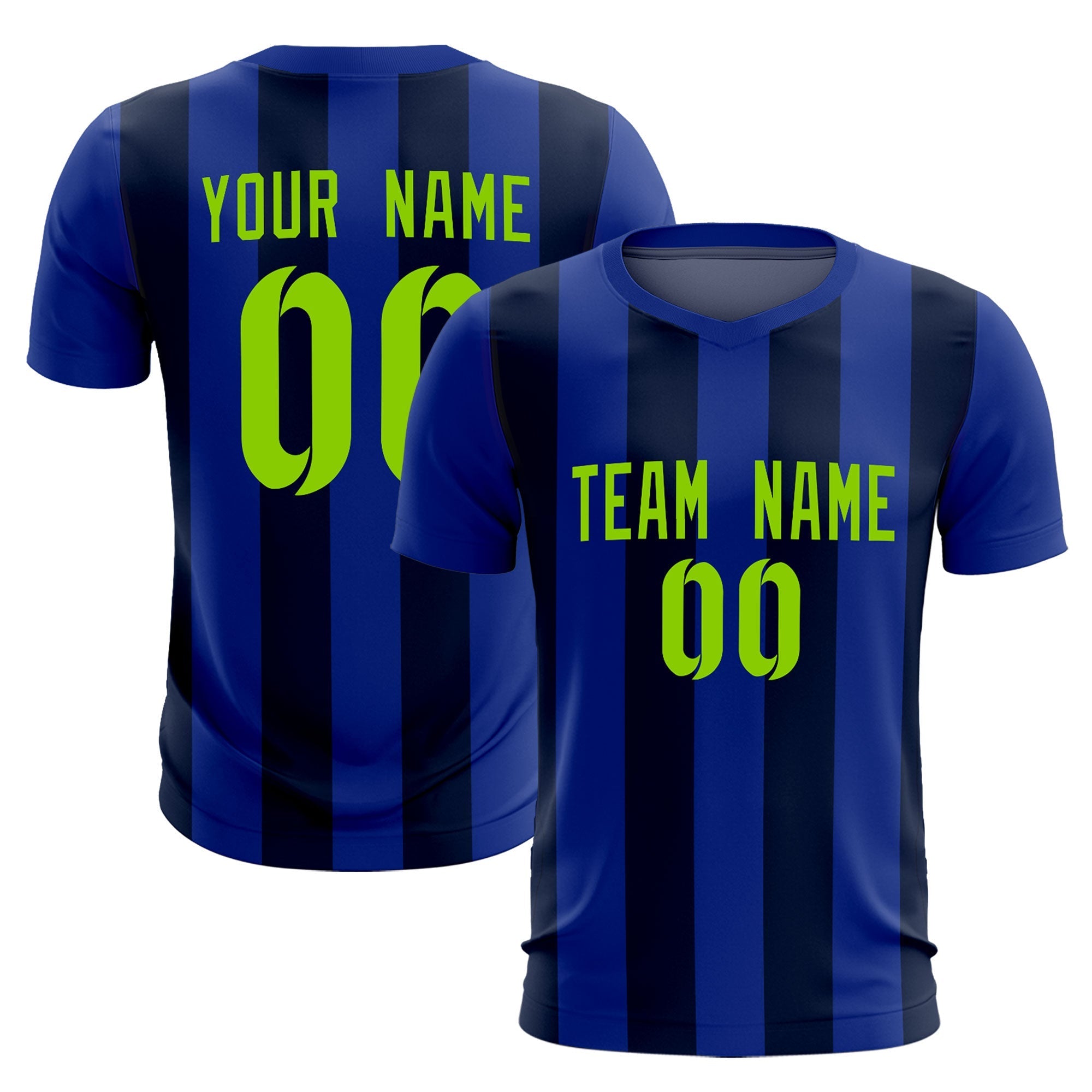 Benutzerdefinierte vertikale Streifen Casual Outdoor-Fußball-Sets-Trikot Benutzerdefinierte vertikale Streifen Casual Outdoor-Fußball-Sets-Trikot