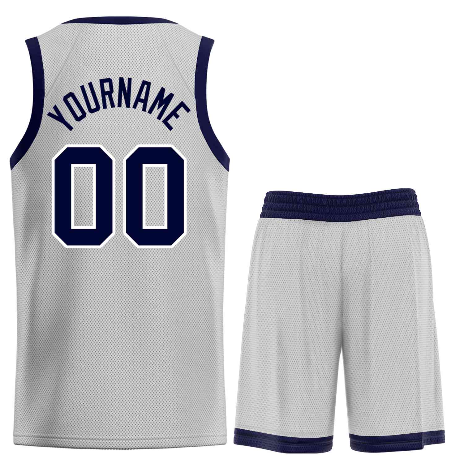 Maßgeschneiderte Bull-Basketball-Trikots von Classic Sets in Grau, Marineblau und Puderblau