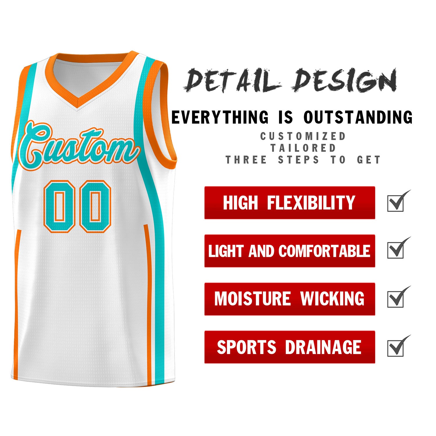 Benutzerdefinierte Basketball-Kits mit Bandmuster