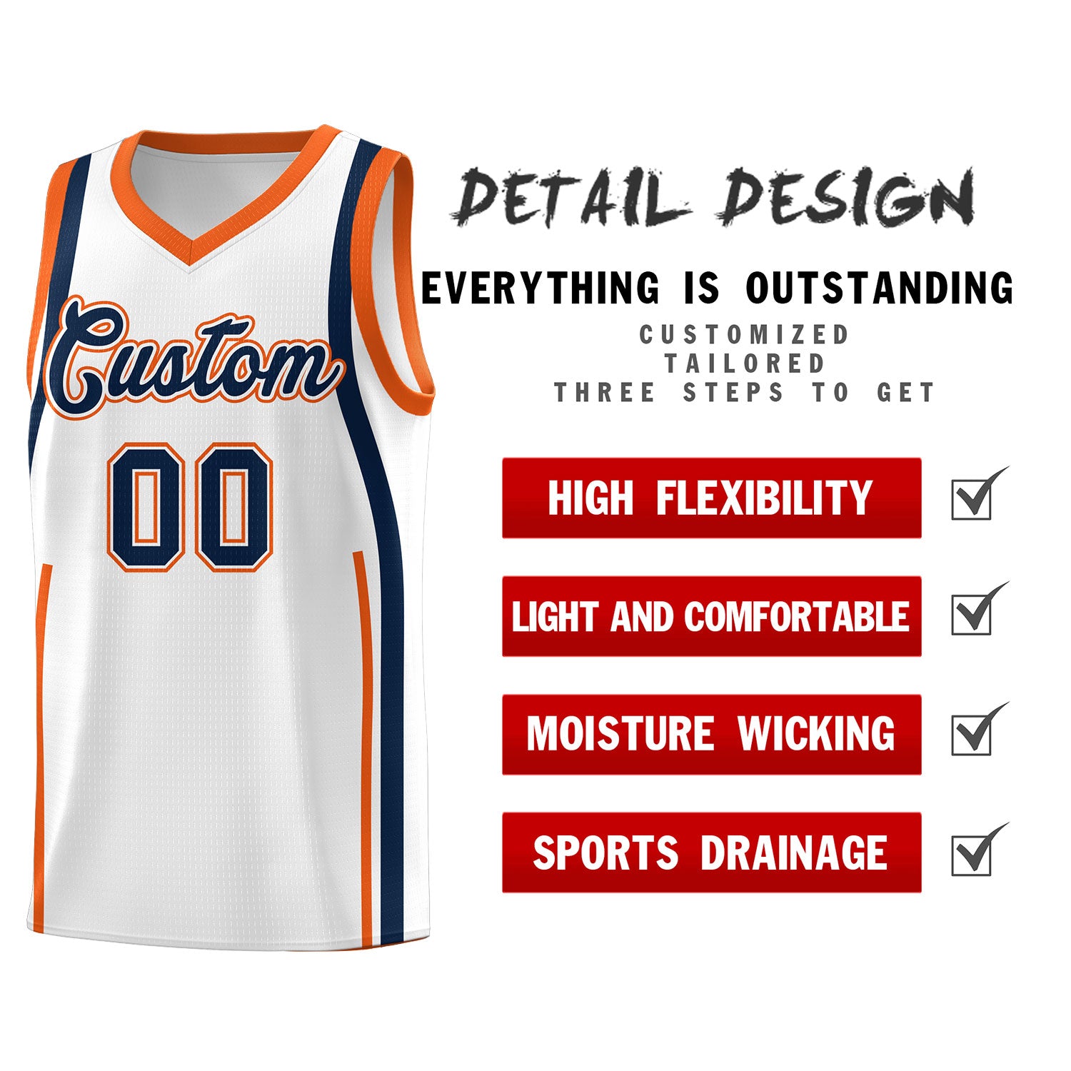 Benutzerdefinierte Basketball-Kits mit Bandmuster