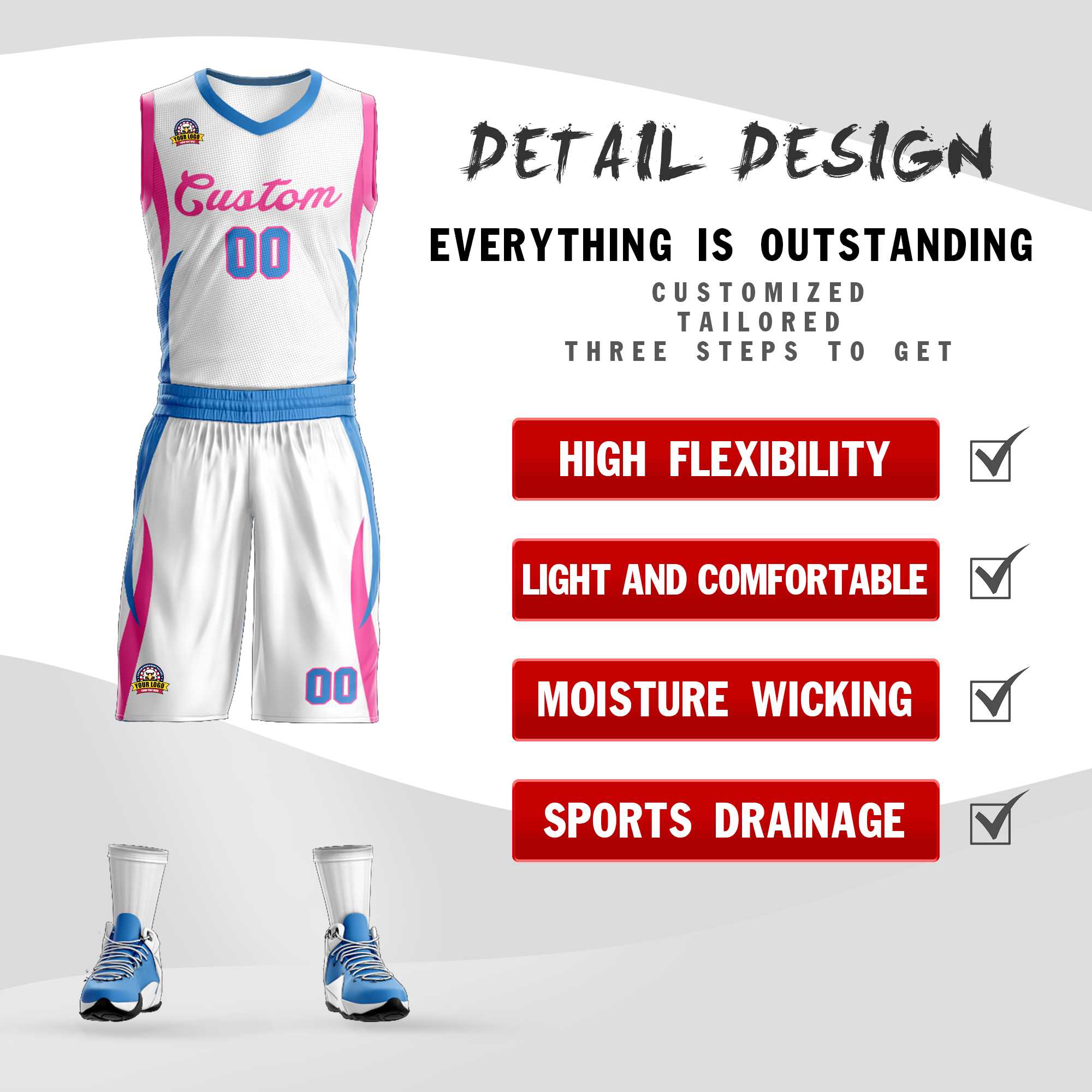 Custom Classic Sets Mesh-Basketballtrikot Custom Classic Sets Mesh-Basketballtrikot