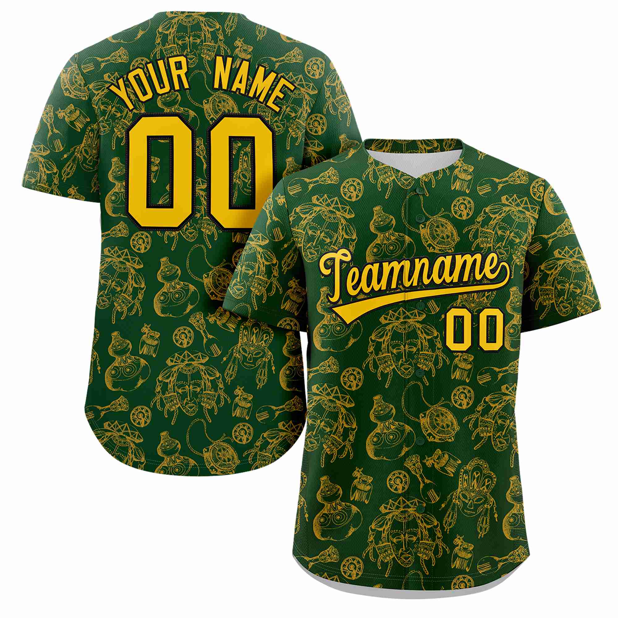 Benutzerdefiniertes 3D-Graffiti-Muster, personalisiertes Design, authentisches Baseball-Trikot