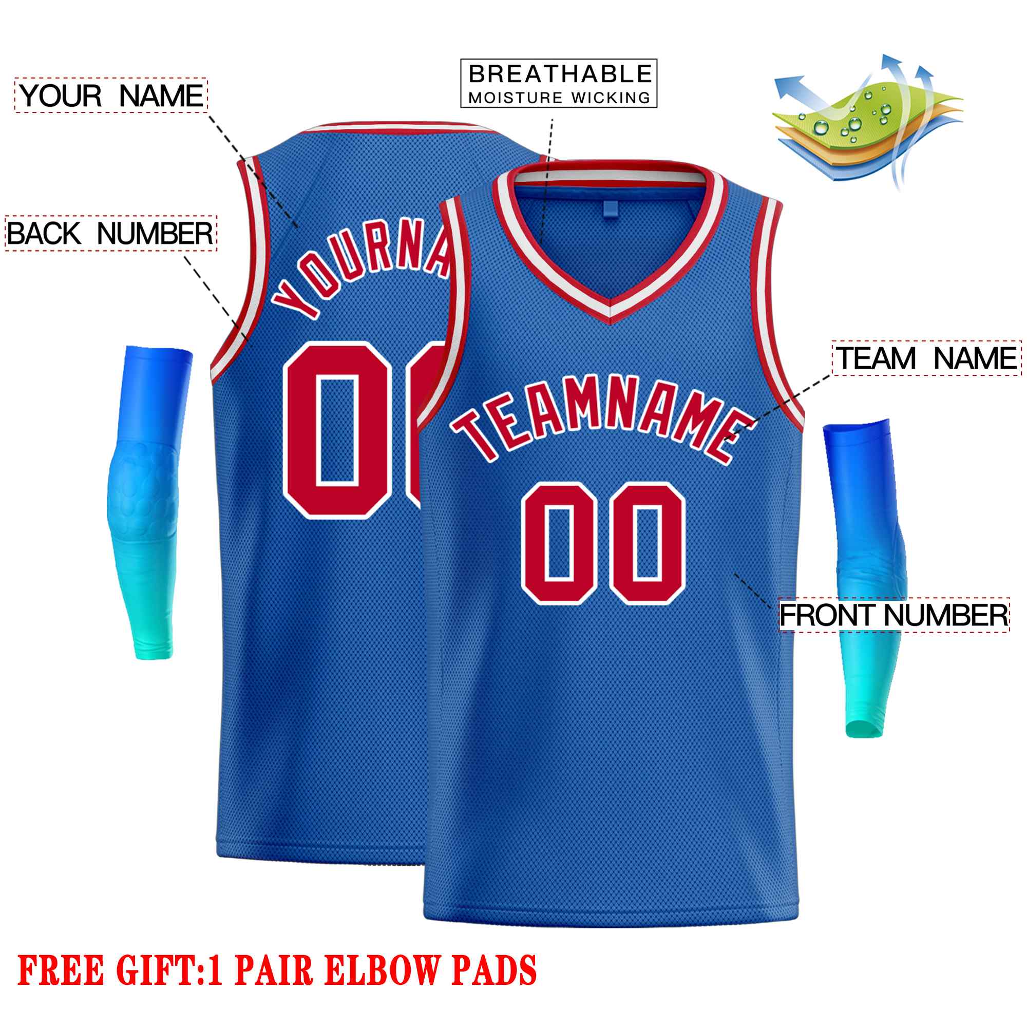 Custom Classic Tops Herren-Freizeit-Basketballtrikot
