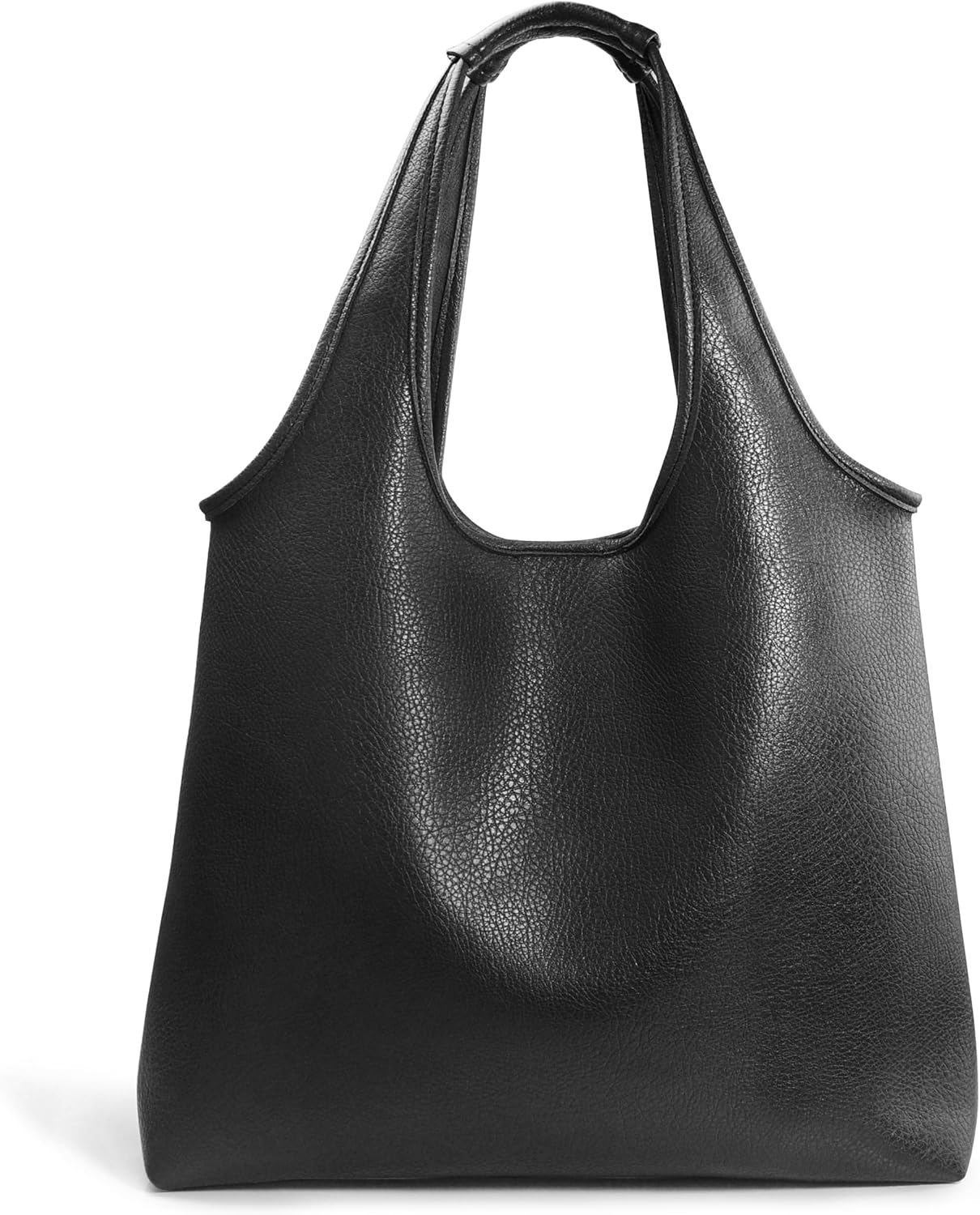 Women's Soft Vegan Leather Oversized Hobo Bag Tote