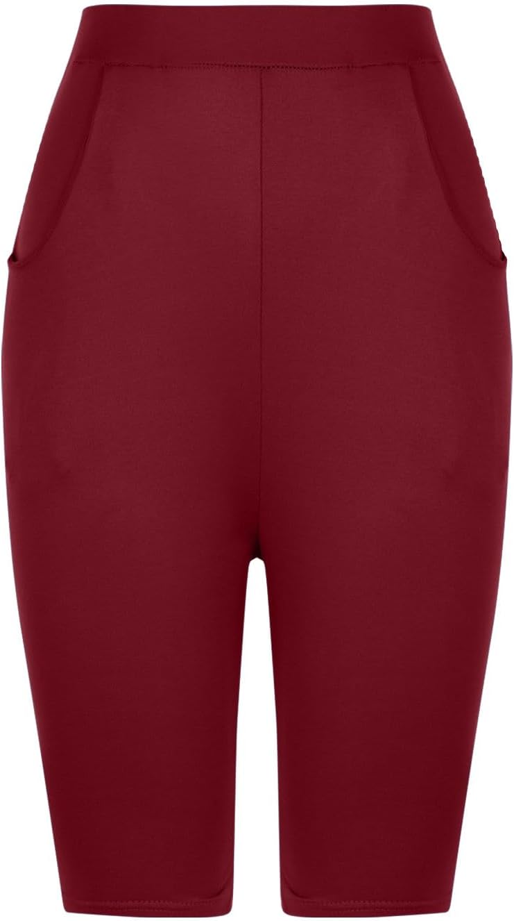Biker Shorts Women's Tummy Control Yoga Leggings Seamless Workout Pants Stretchy Running Shorts Sporty Athletic Outfits