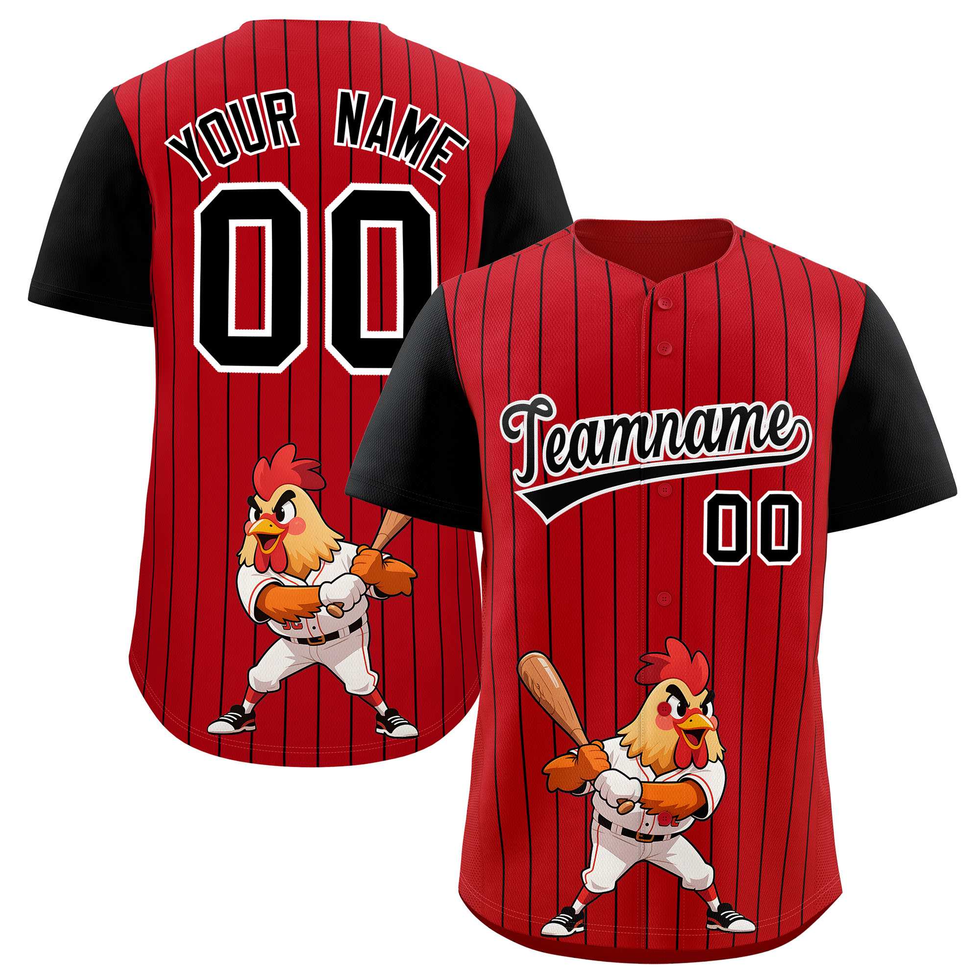 Authentisches Baseball-Trikot mit individuellem Streifen-Tiere-Graffiti-Muster, Raglanärmeln Authentisches Baseball-Trikot mit individuellem Streifen-Tiere-Graffiti-Muster, Raglanärmeln