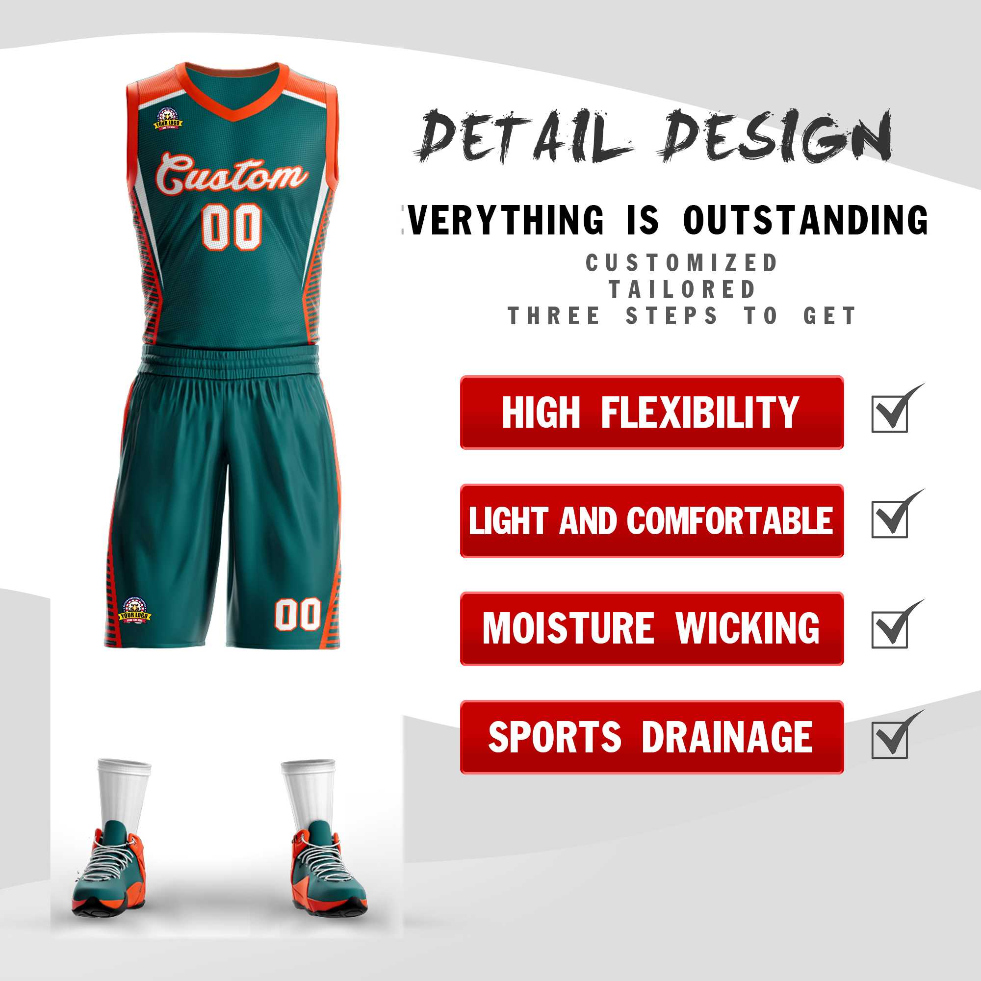 Custom Classic Sets Mesh-Basketballtrikot Custom Classic Sets Mesh-Basketballtrikot
