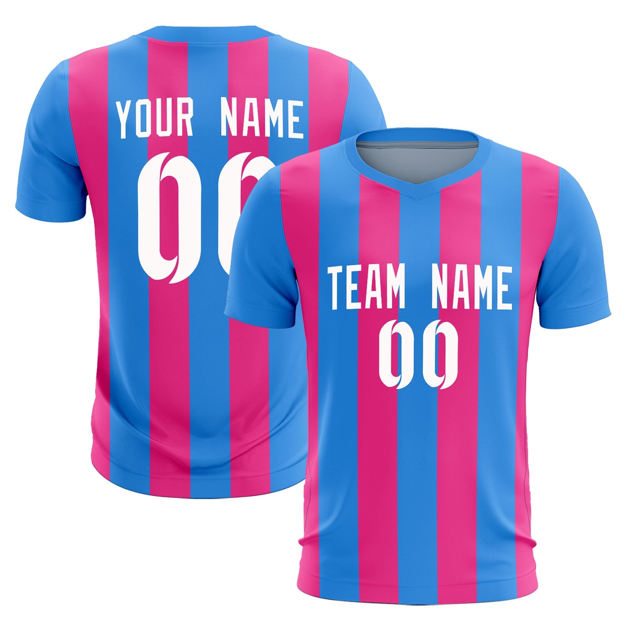 Benutzerdefinierte vertikale Streifen Casual Outdoor-Fußball-Sets-Trikot Benutzerdefinierte vertikale Streifen Casual Outdoor-Fußball-Sets-Trikot