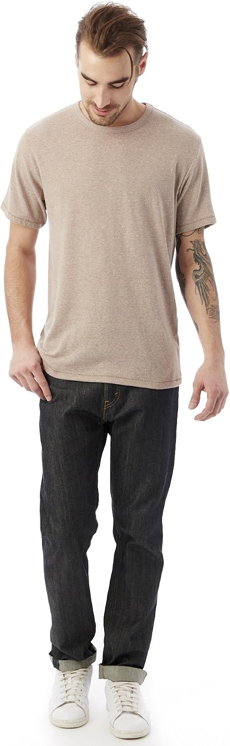 Men's Classic Fit Crew Neck T-Shirt Heather Tan