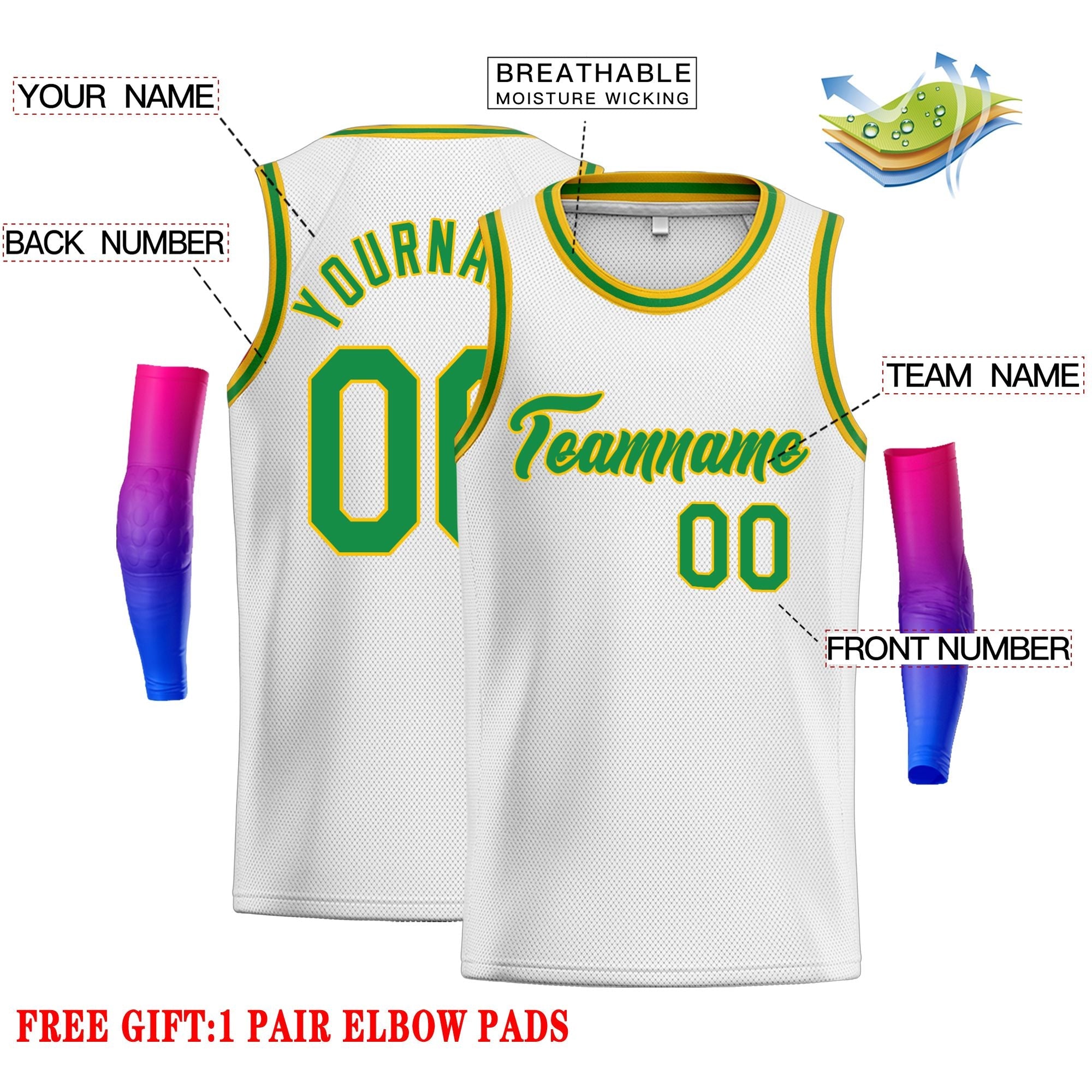 Custom Classic Tops Herren-Freizeit-Basketballtrikot