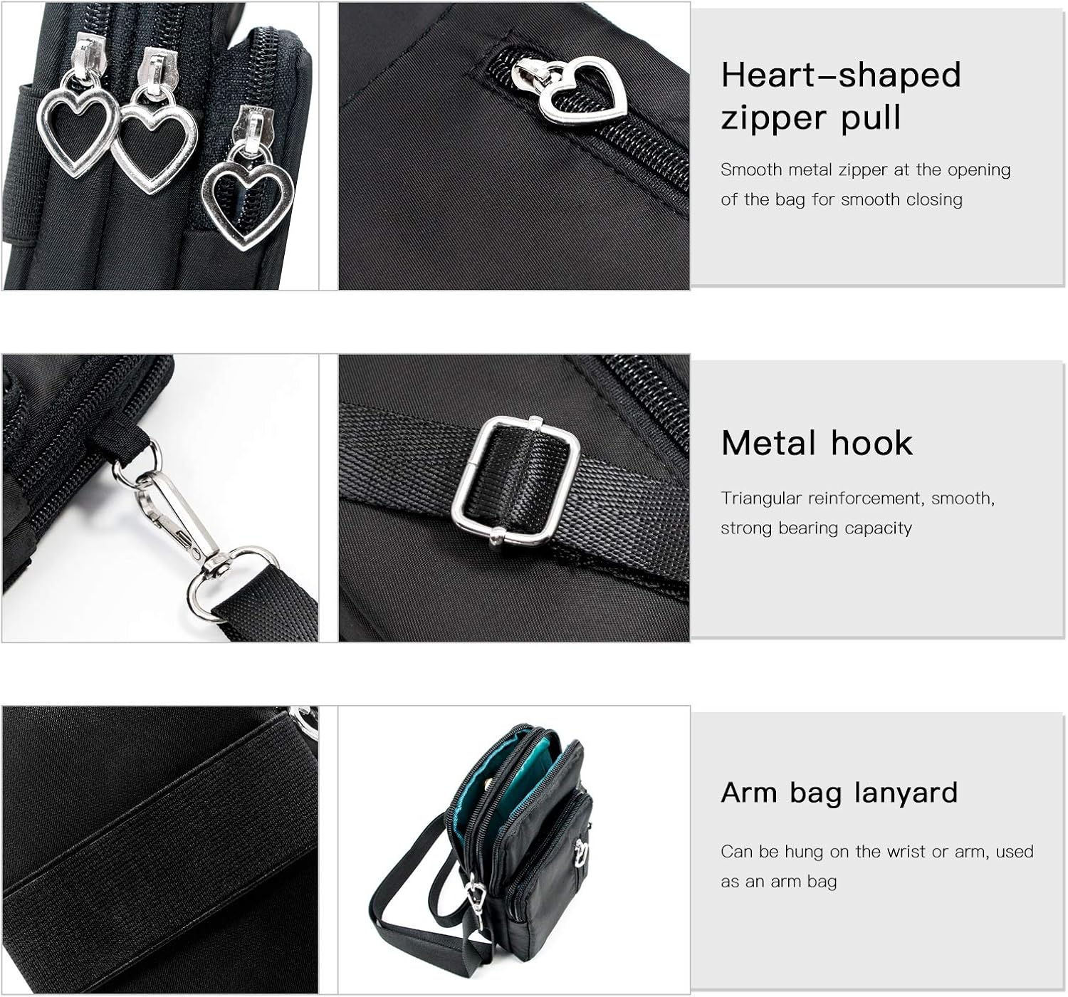 Women's Small Crossbody Cell Phone Purse with Wide Strap Women's Small Crossbody Cell Phone Purse with Wide Strap