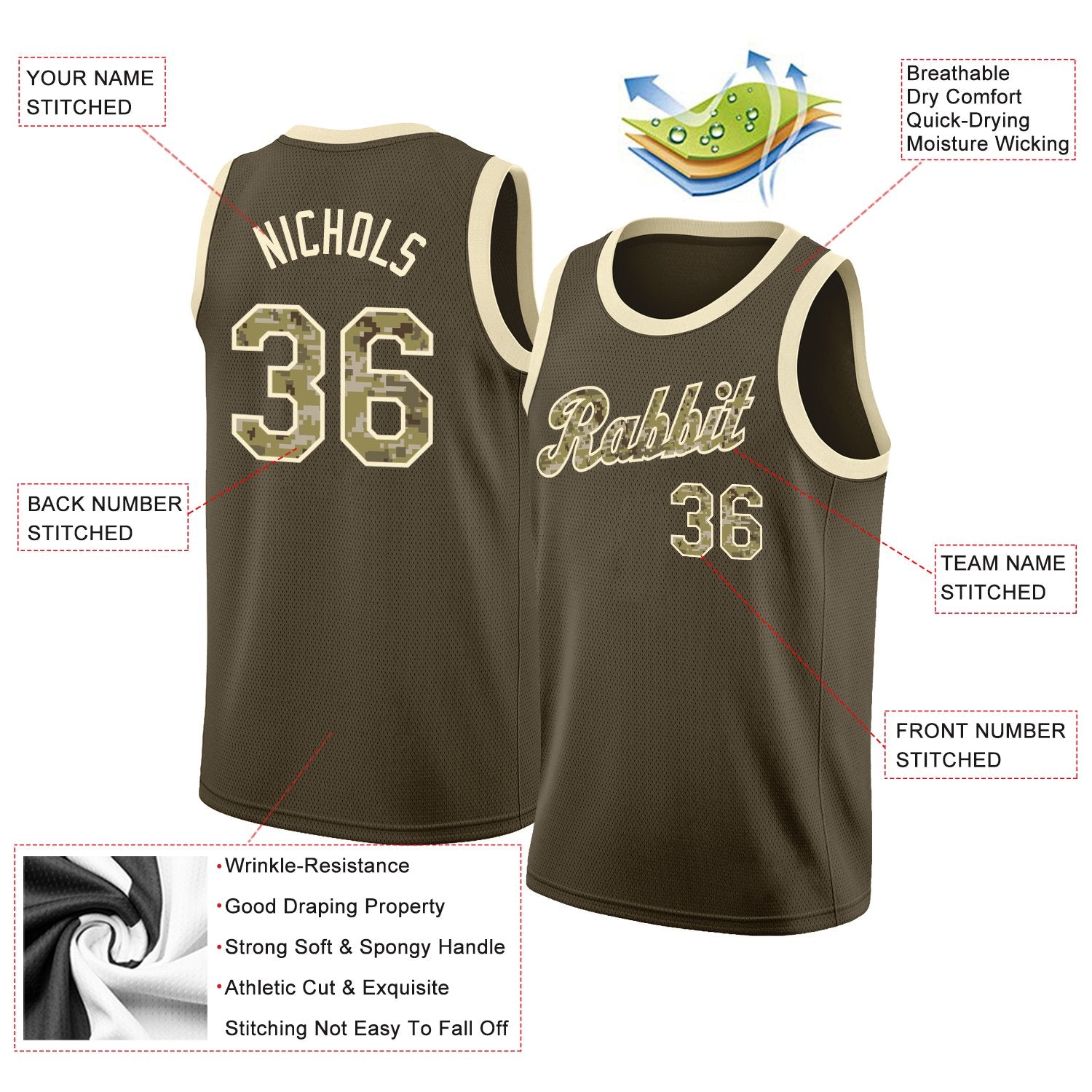 Custom Classic Tops Athletic Casual Basketball-Trikot