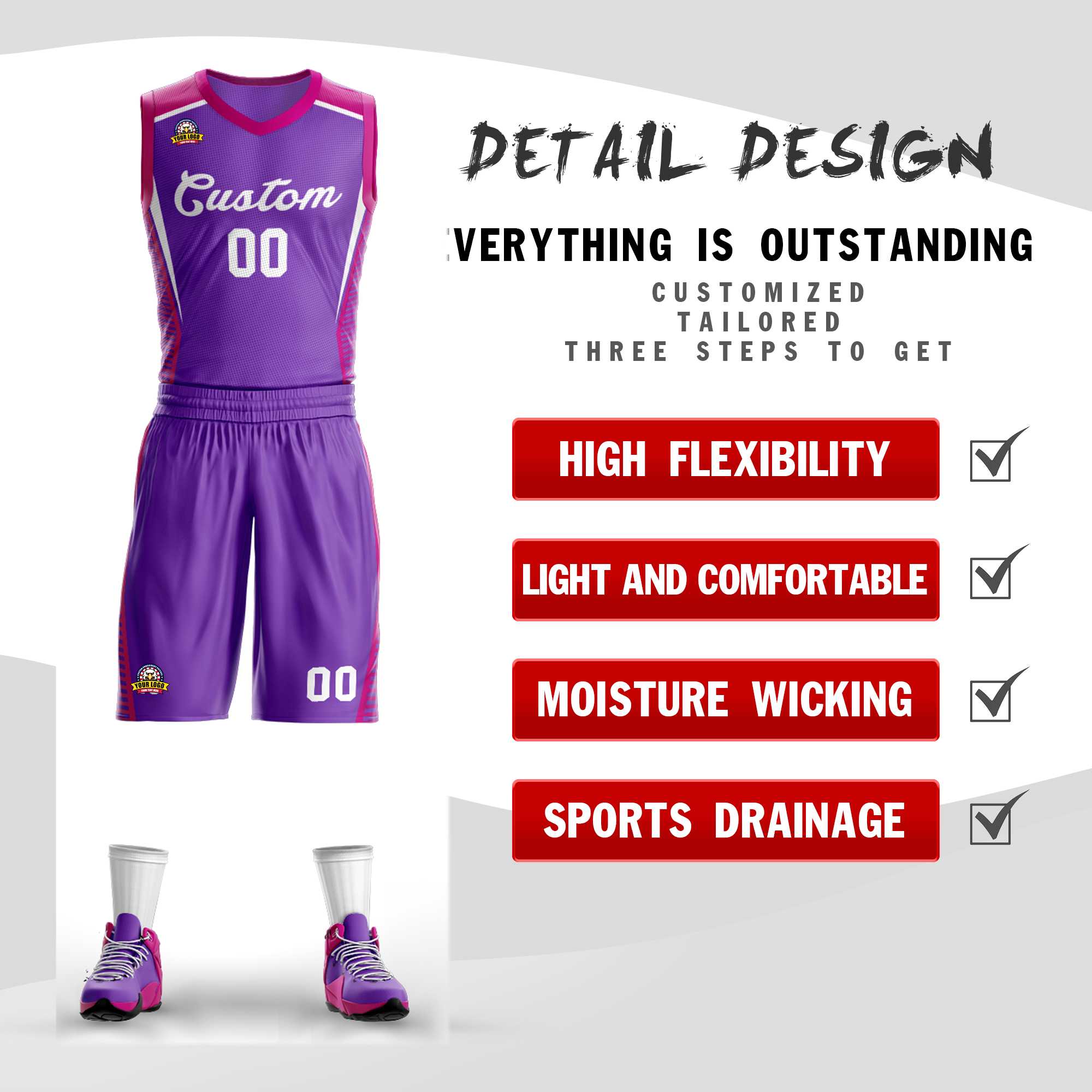 Custom Classic Sets Mesh-Basketballtrikot Custom Classic Sets Mesh-Basketballtrikot