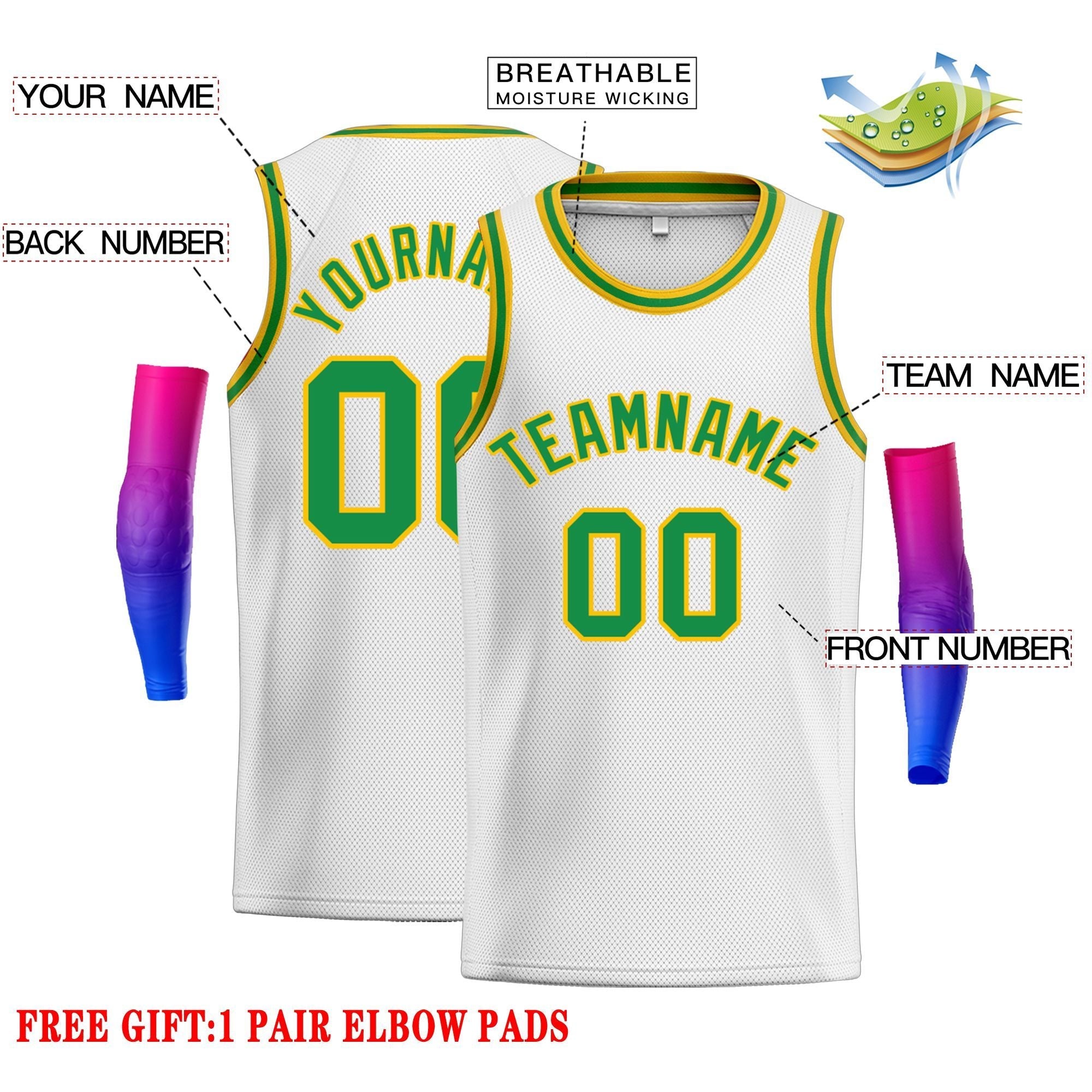 Custom Classic Tops Herren-Freizeit-Basketballtrikot