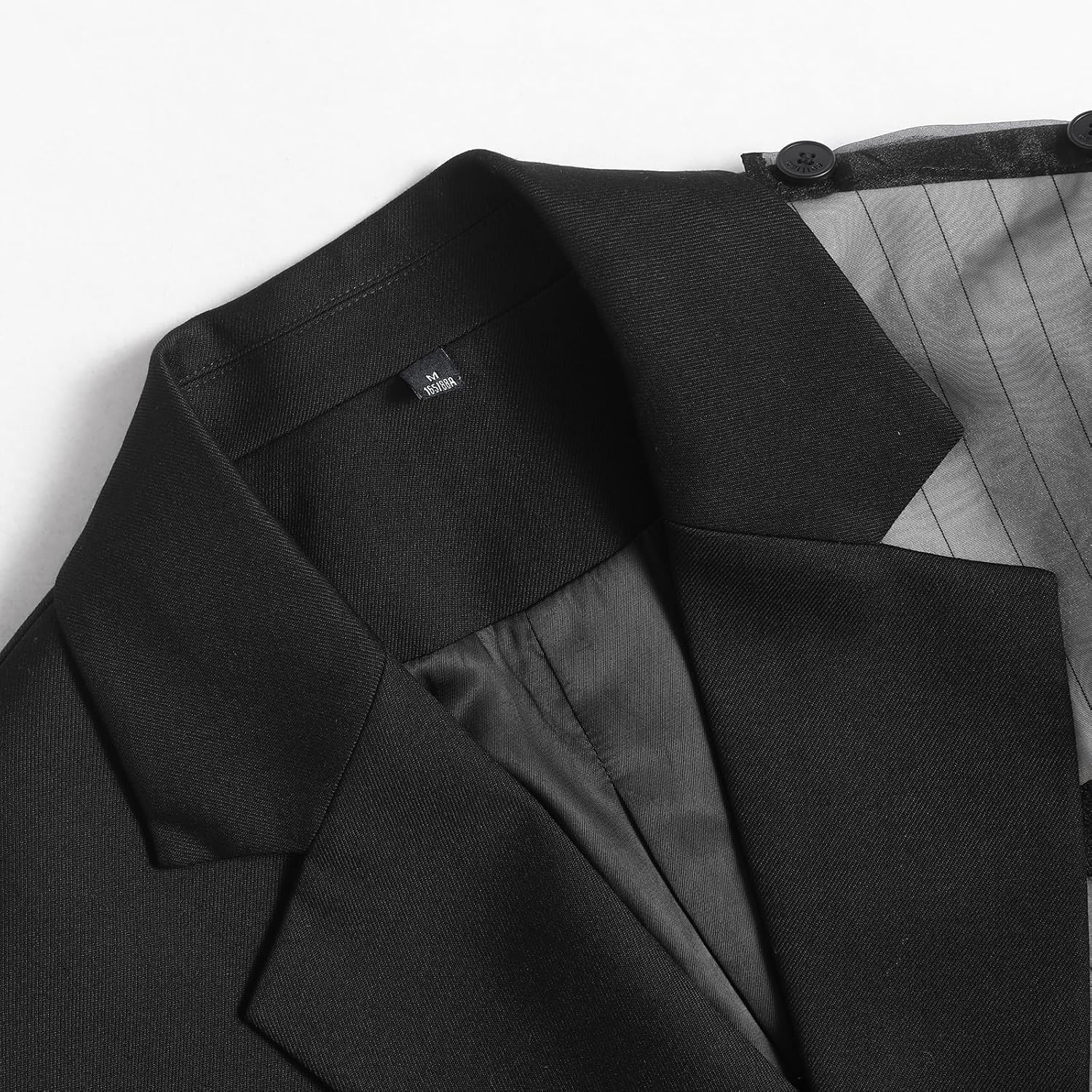 Women's Colorblock Double Breasted Oversized Blazer Black Women's Colorblock Double Breasted Oversized Blazer Black