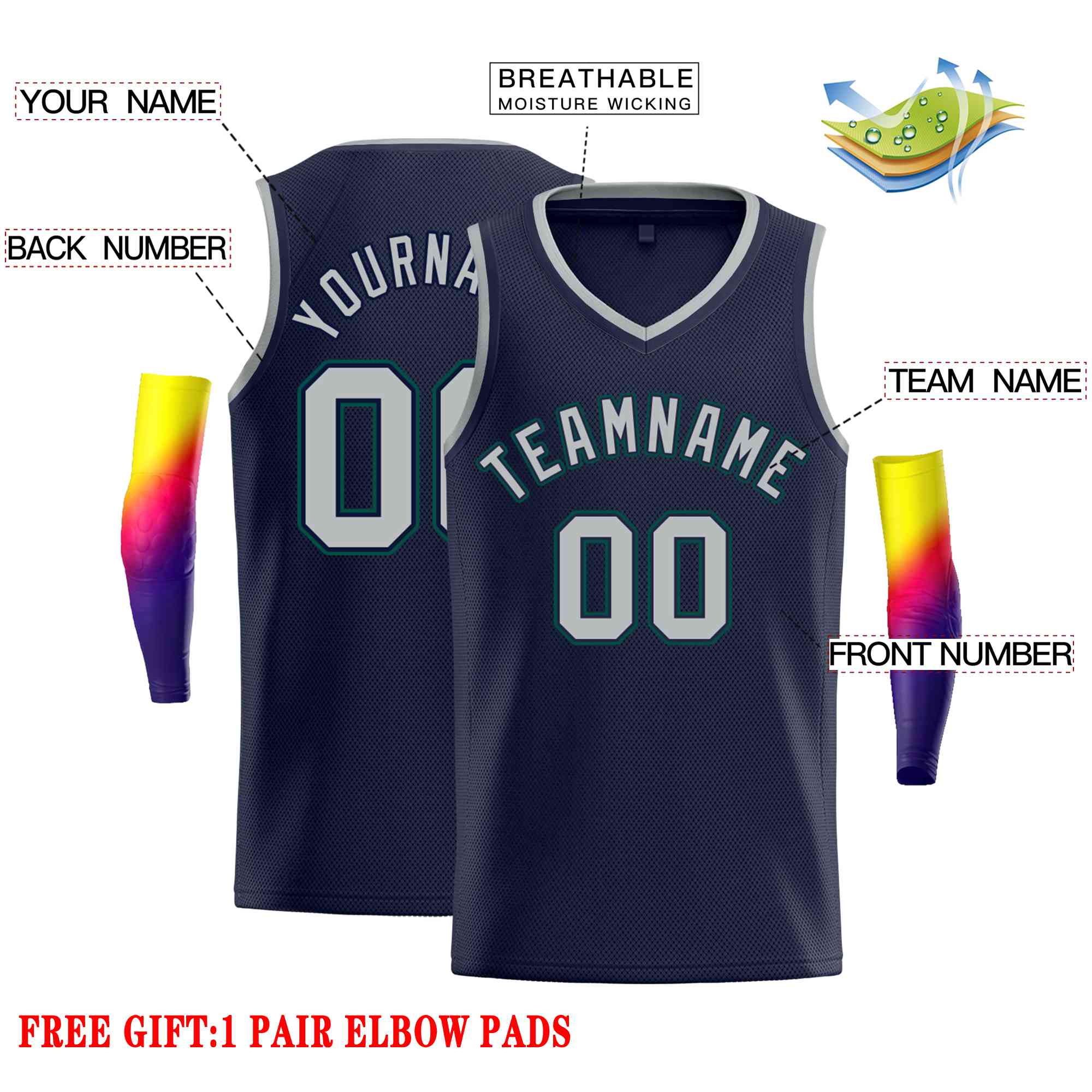 Custom Classic Tops Herren-Freizeit-Basketballtrikot