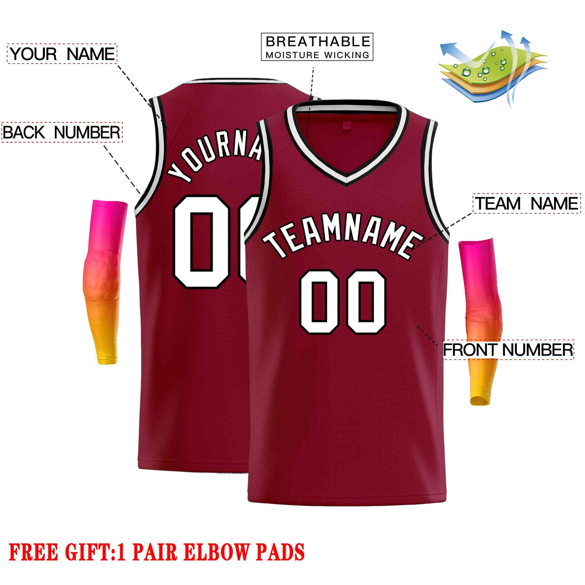 Custom Classic Tops Herren-Freizeit-Basketballtrikot