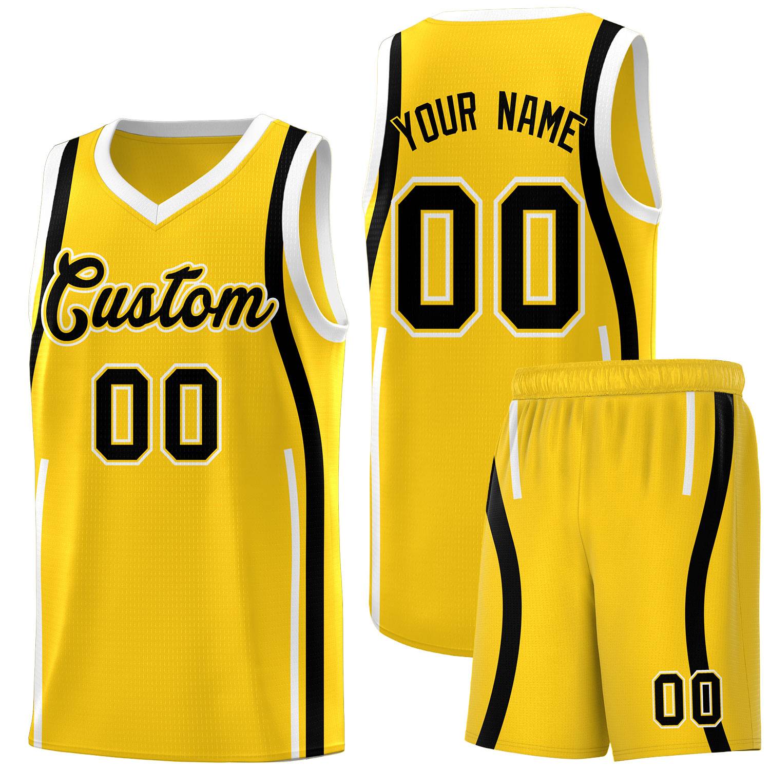 Benutzerdefinierte Basketball-Kits mit Bandmuster