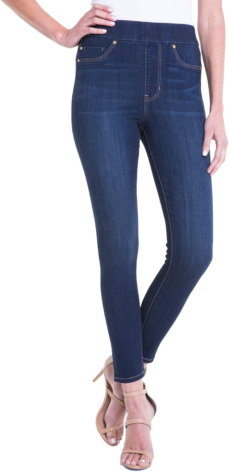 Women's Pull On Ankle Jegging Jeans Dark Wash