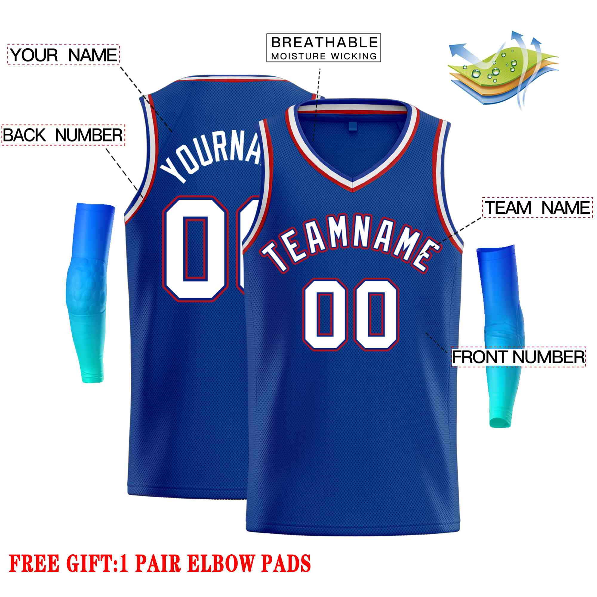 Custom Classic Tops Herren-Freizeit-Basketballtrikot