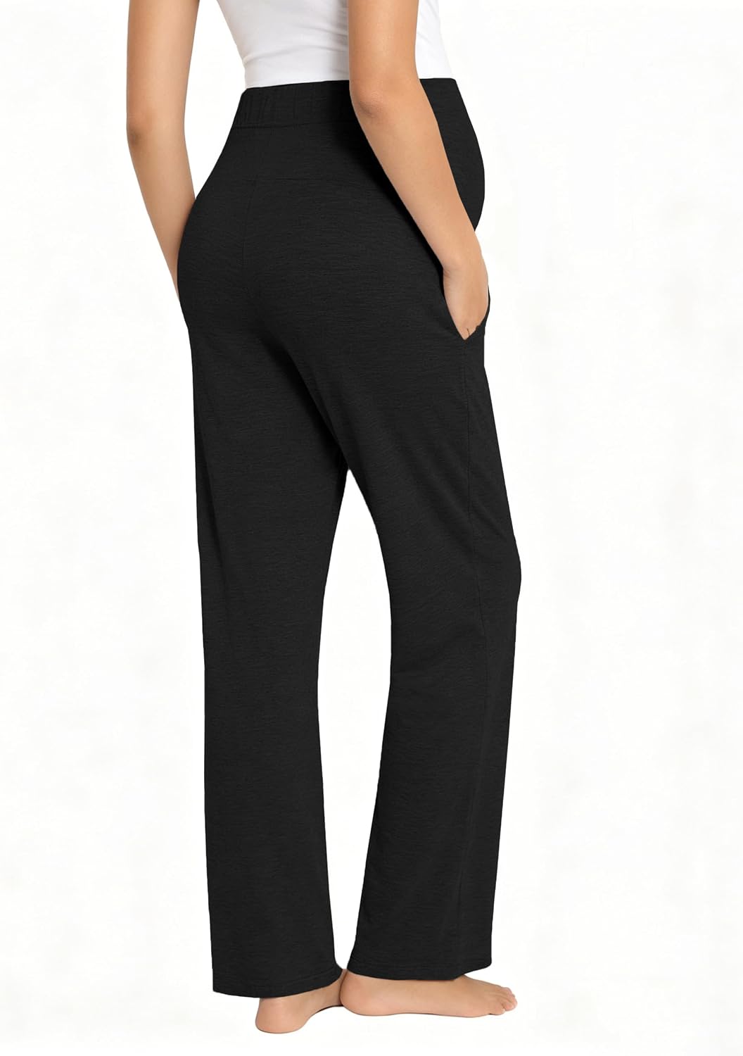 Women's Maternity Lounge Pants 3 Pack Over Belly Women's Maternity Lounge Pants 3 Pack Over Belly