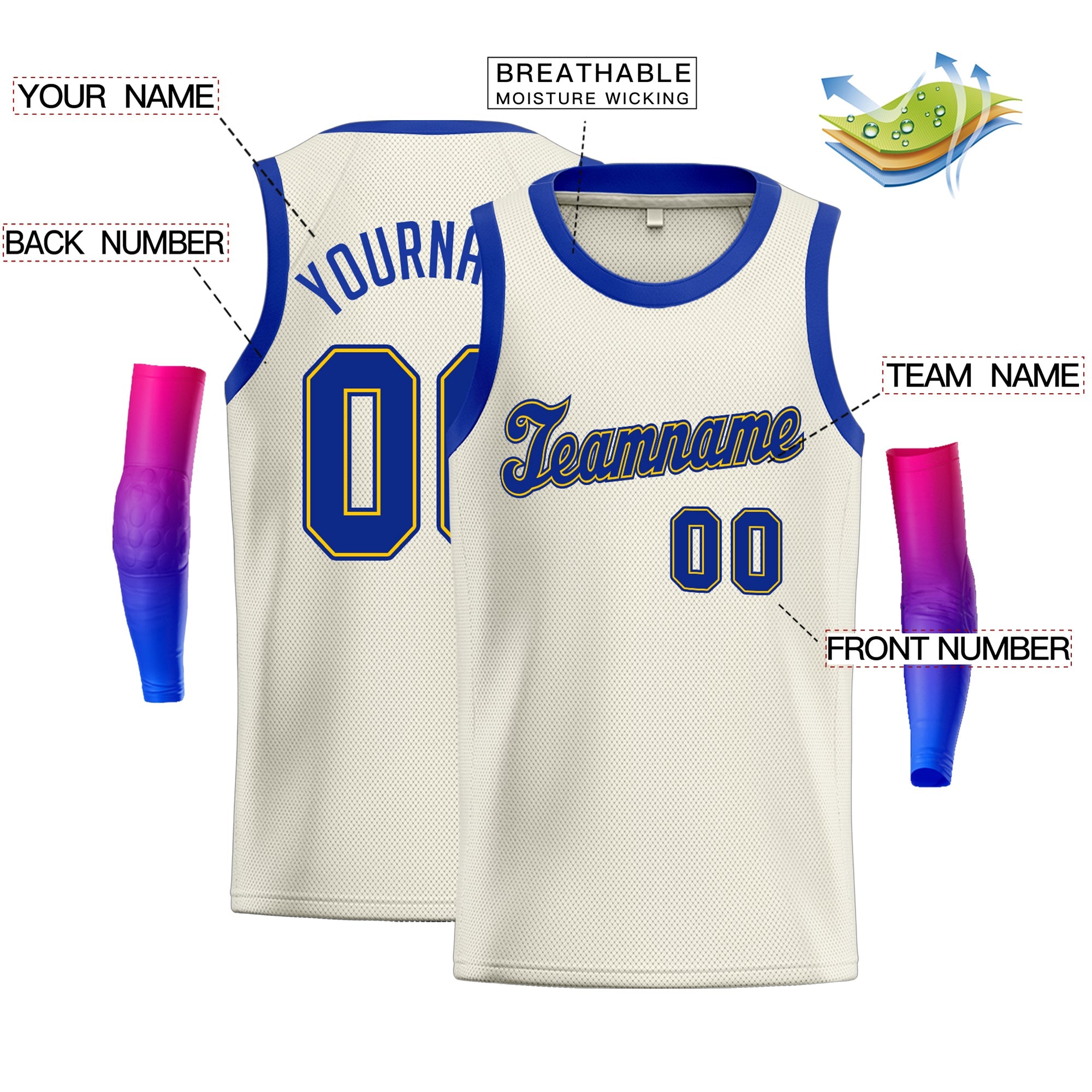Benutzerdefinierte klassische Tops Fashion Sportwear Basketball-Trikot