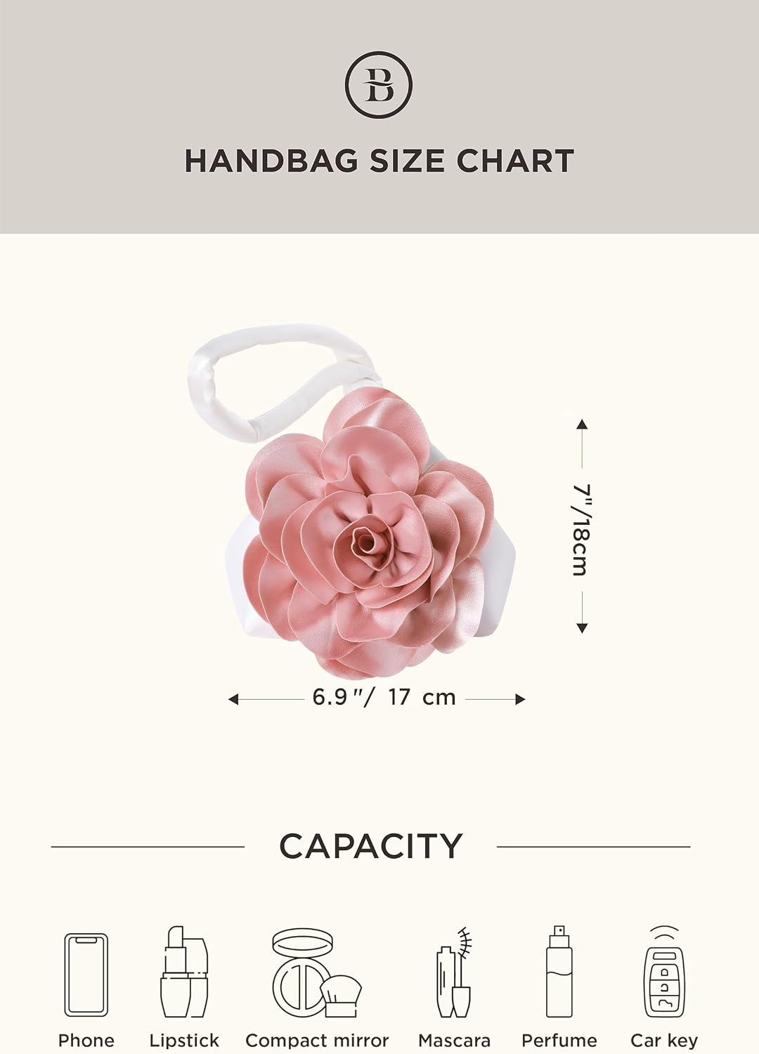 Women's Satin Flower Clutch Purse Bridal Wristlet Wedding Bag