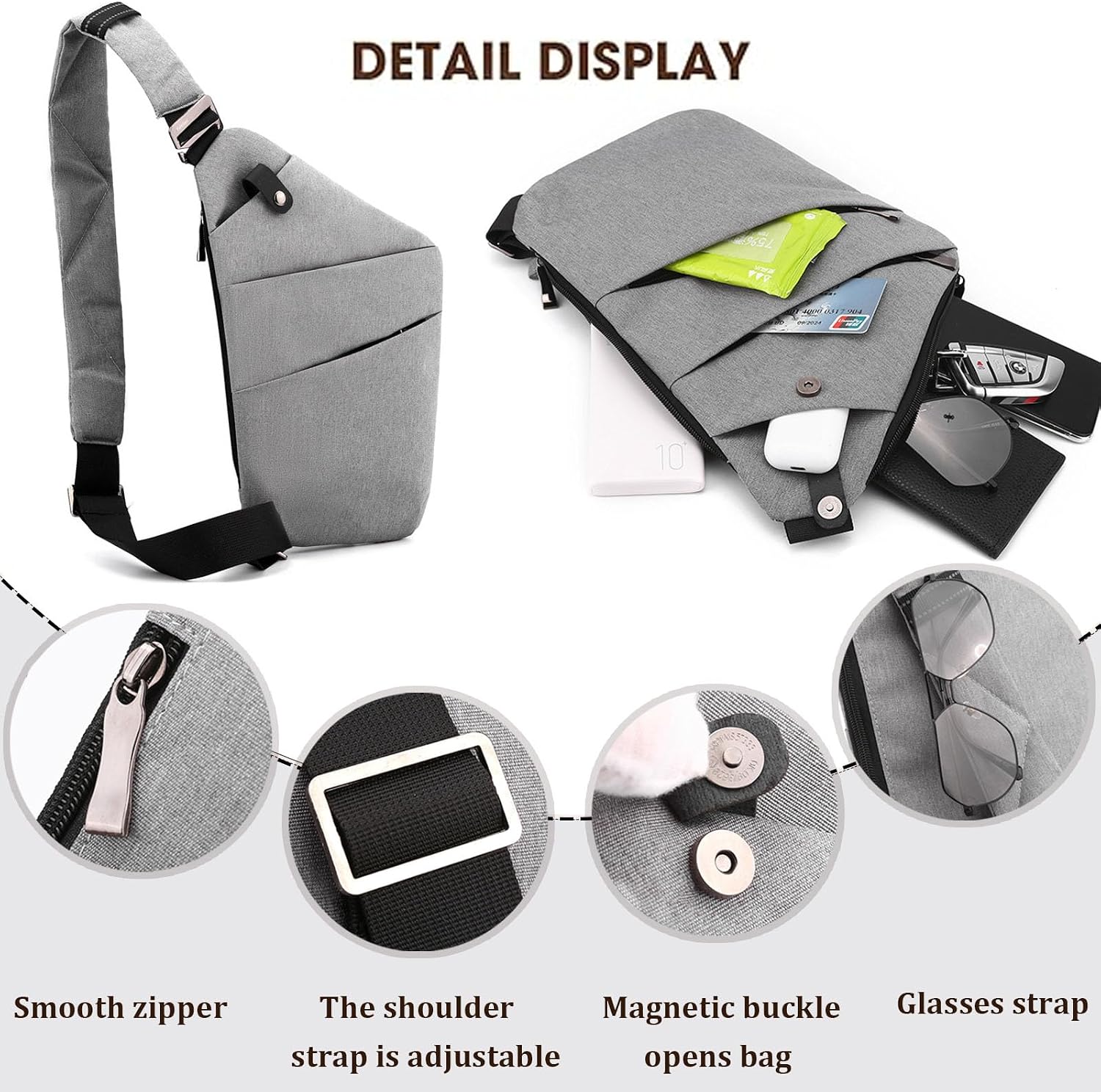 Women's Nylon Triangle Sling Crossbody Bag Women's Nylon Triangle Sling Crossbody Bag