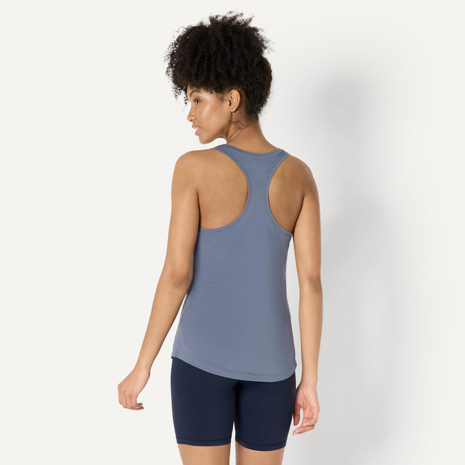 Women's Scoop Neck Racerback Yoga Tank Relaxed Fit