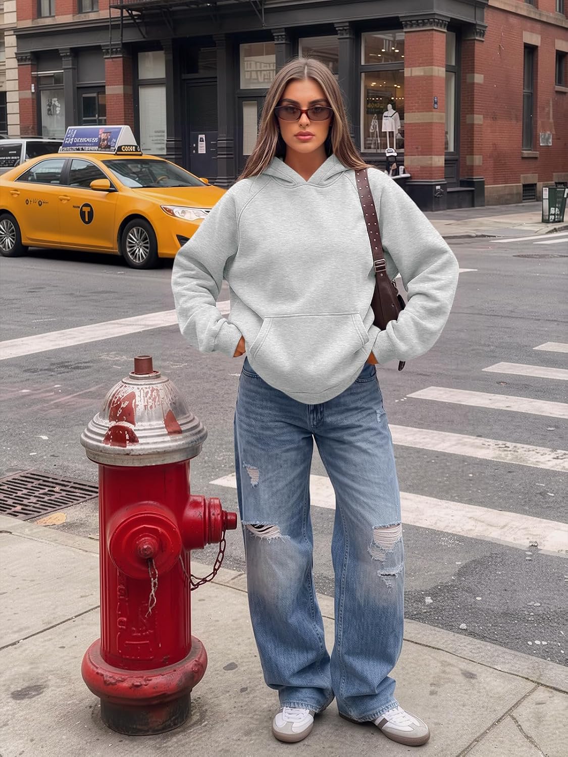 Womens Oversized Hoodies Comfy Fleece Sweatshirts Comfort Pullover Fall Outfits