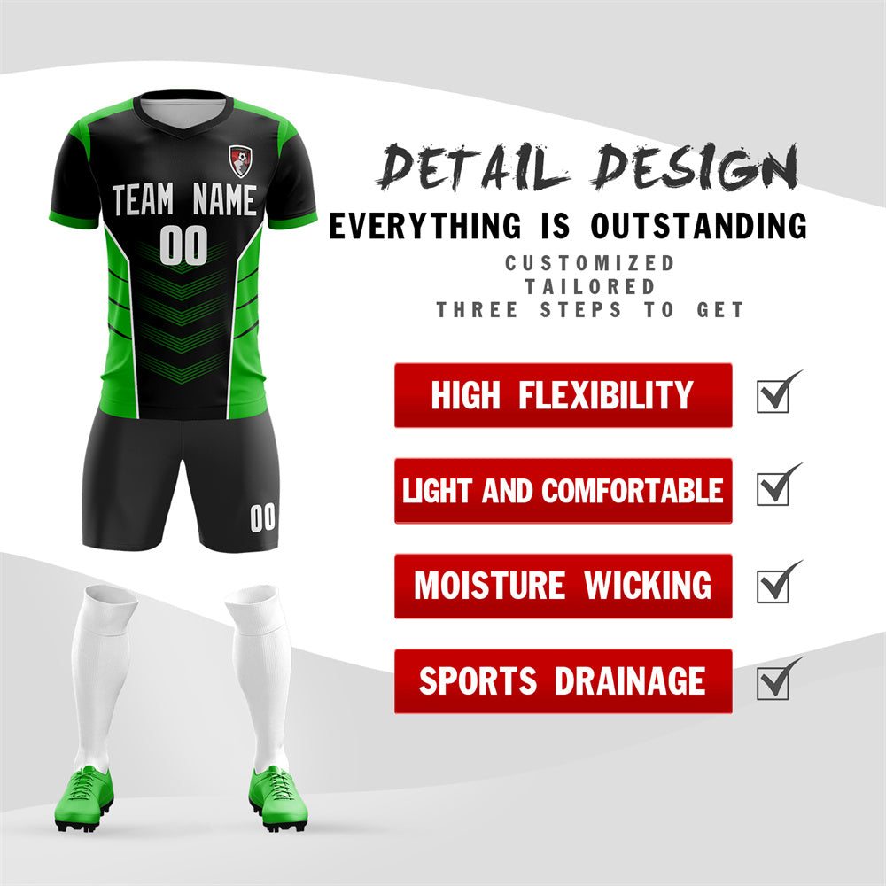Maßgeschneiderte Soft-Trainingsuniform-Fußball-Sets-Trikots