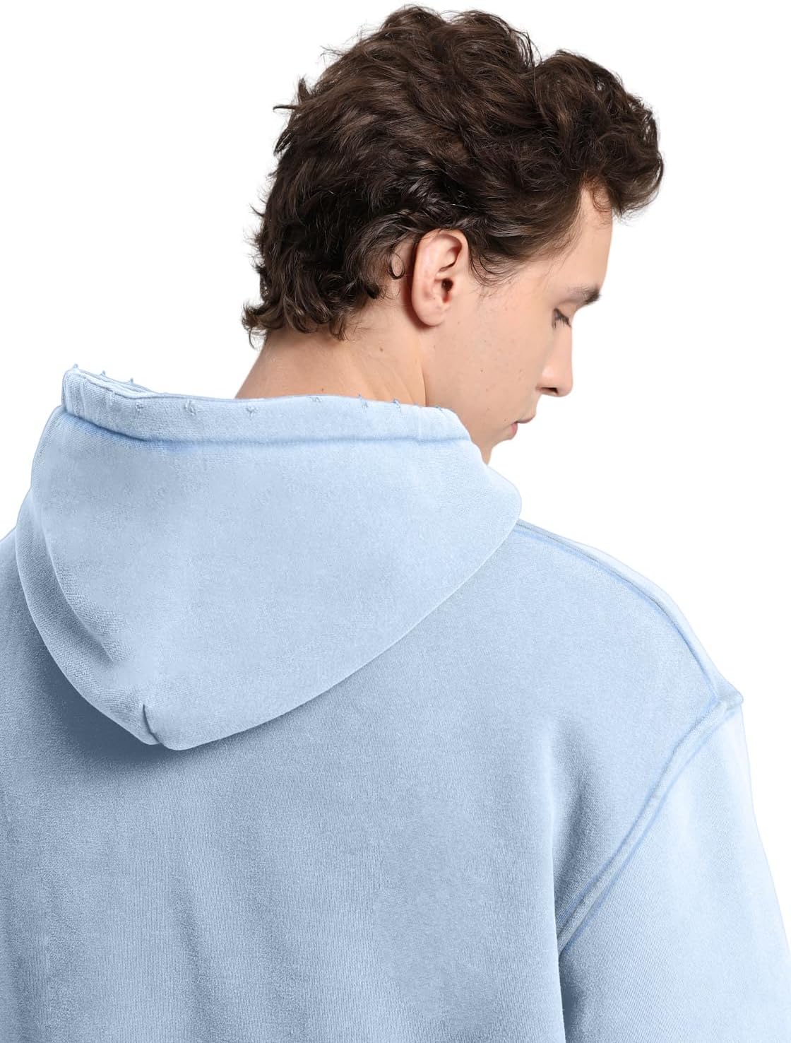 Womens Oversized Hoodie Acid Wash Vintage Sweatshirt Heavyweight Fleece Cotton Streetwear Trendy Sweatshirts